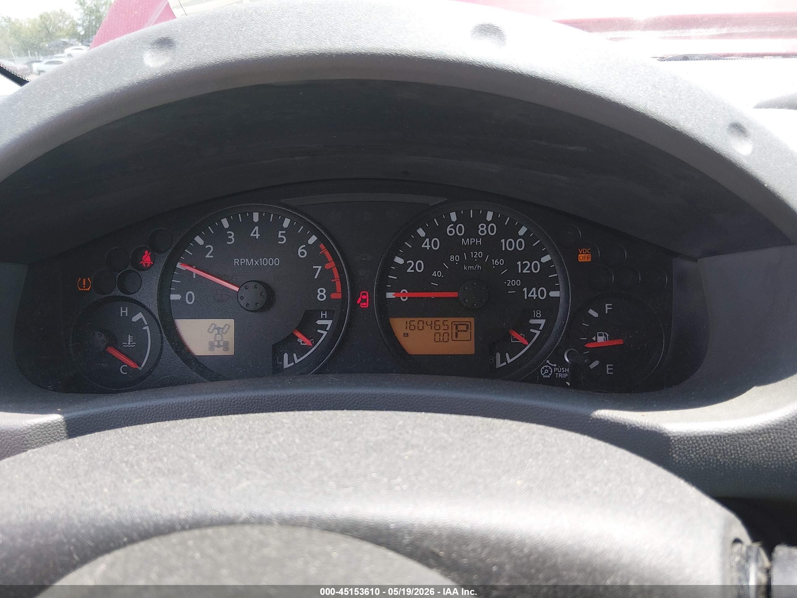2011 Nissan Xterra S Red vin: 5N1AN0NW6BC503239