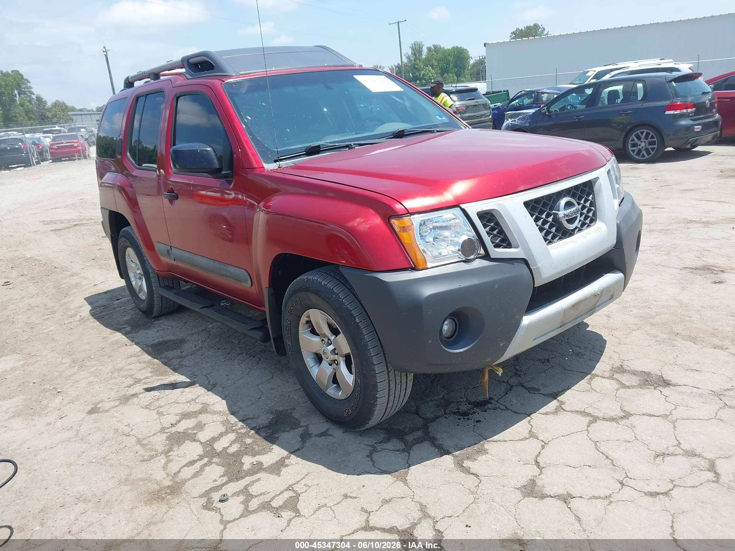2011 Nissan Xterra S Red vin: 5N1AN0NW6BC504536