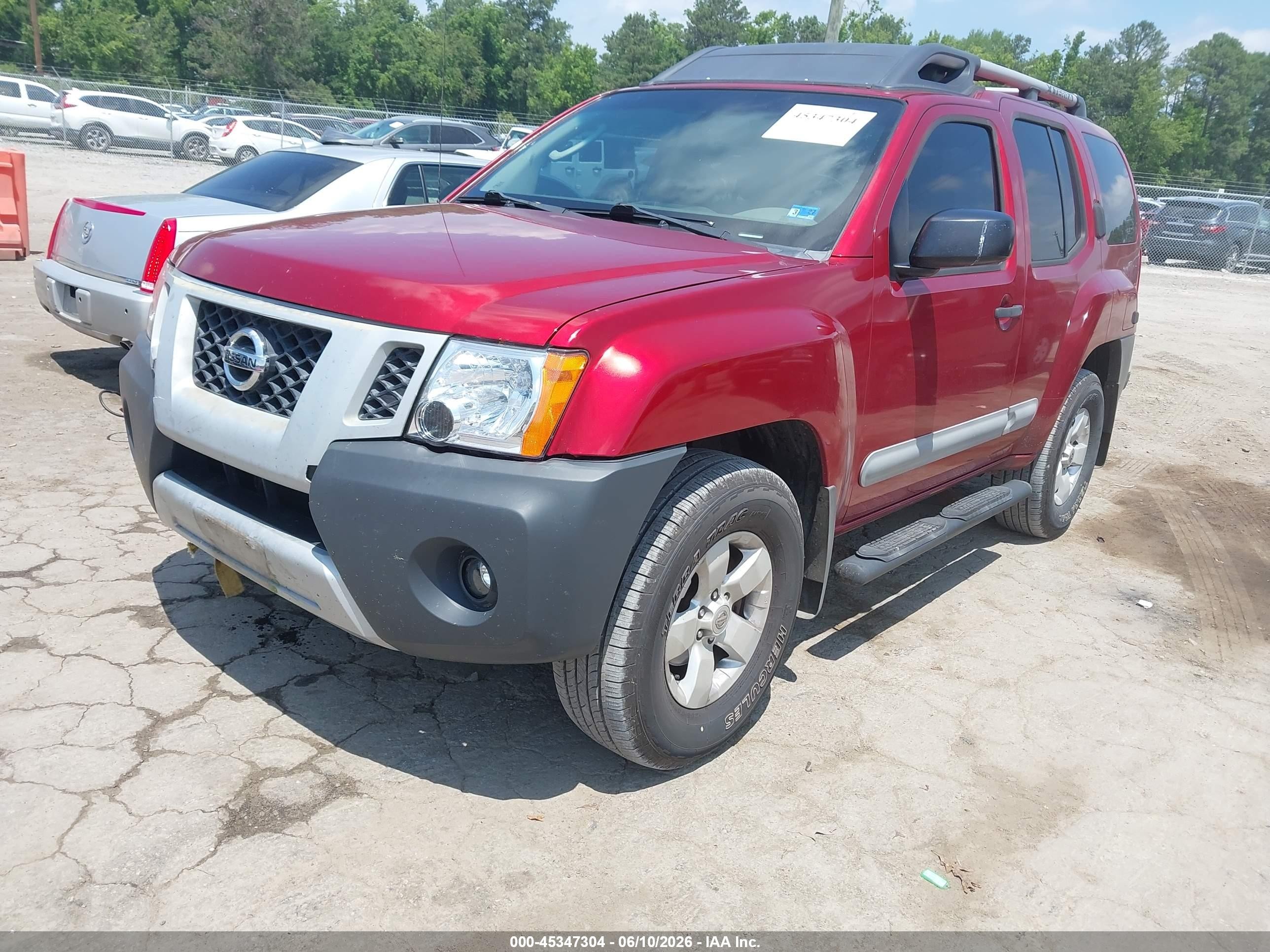 2011 Nissan Xterra S Red vin: 5N1AN0NW6BC504536