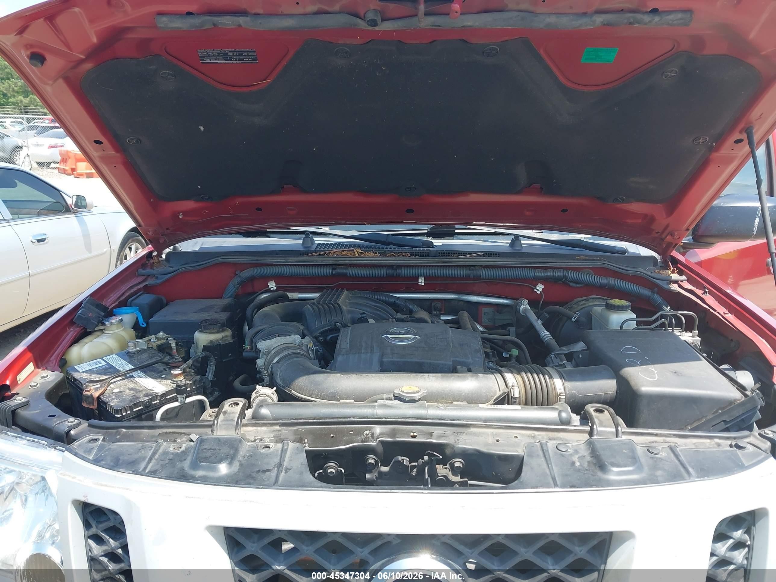 2011 Nissan Xterra S Red vin: 5N1AN0NW6BC504536