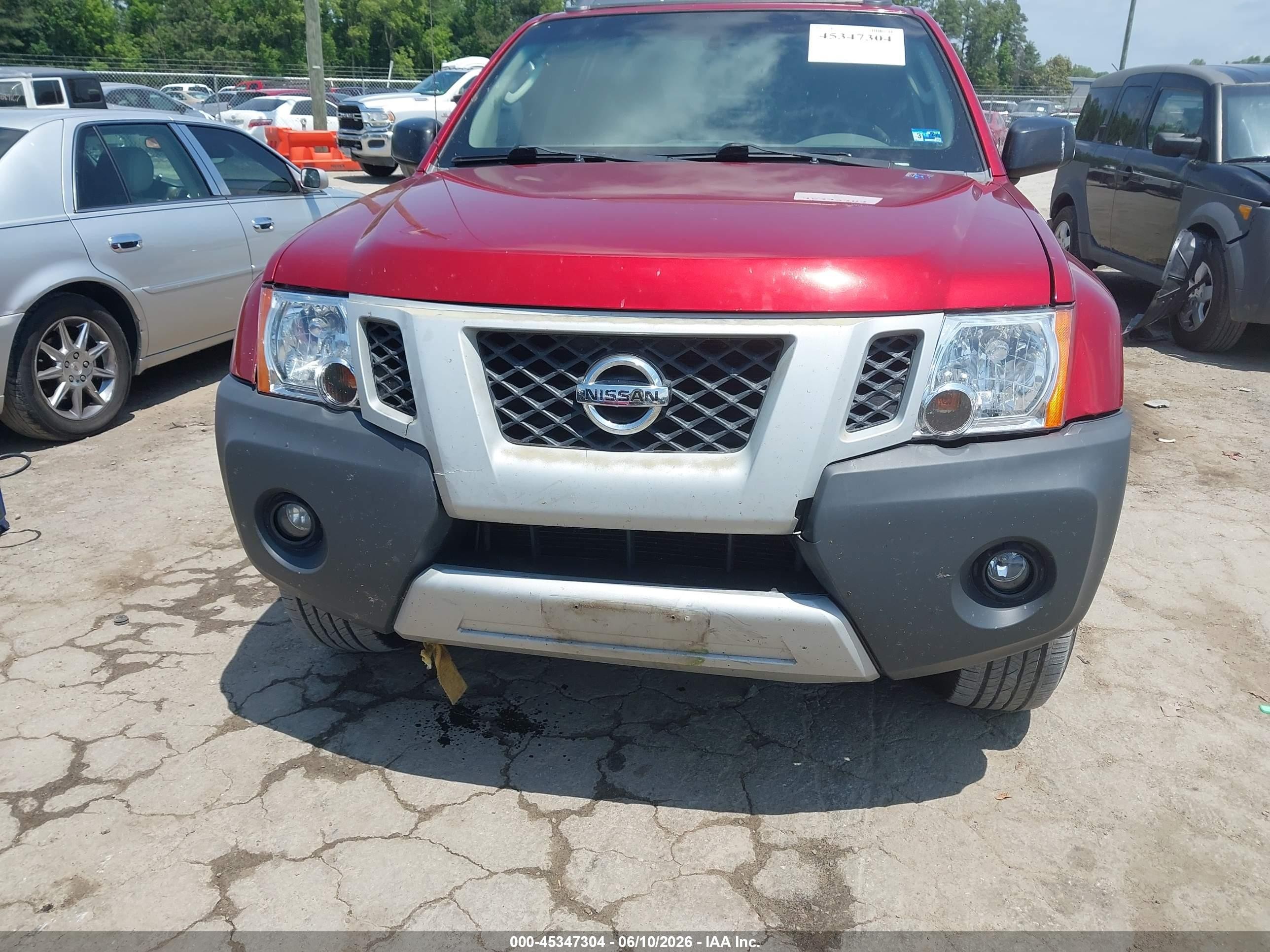 2011 Nissan Xterra S Red vin: 5N1AN0NW6BC504536