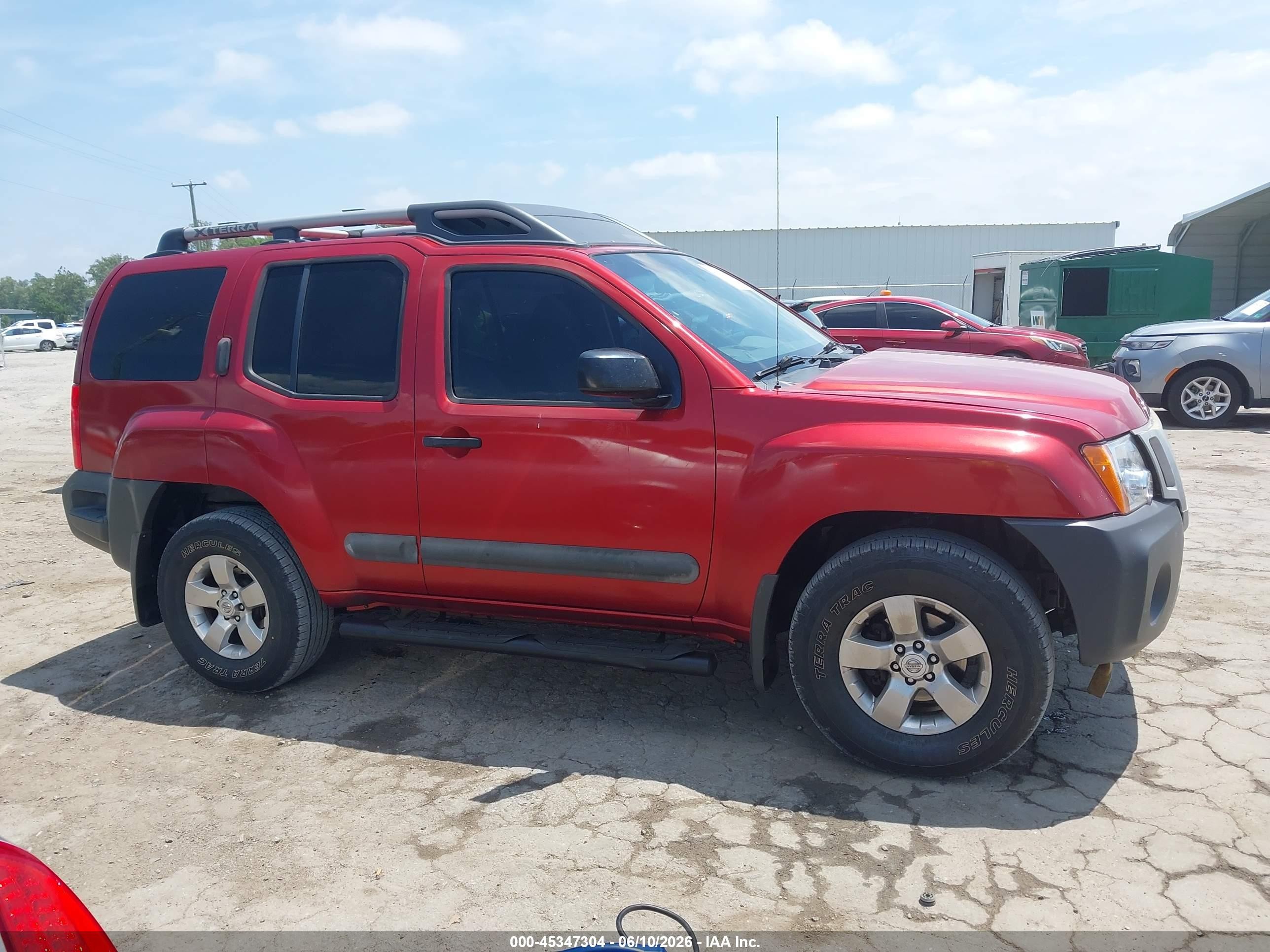 2011 Nissan Xterra S Red vin: 5N1AN0NW6BC504536