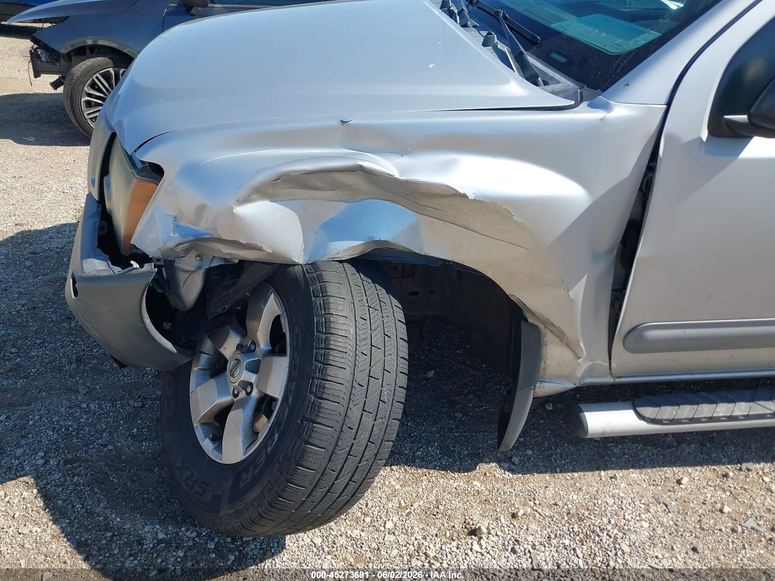 2012 Nissan Xterra S Silver vin: 5N1AN0NW6CC508863