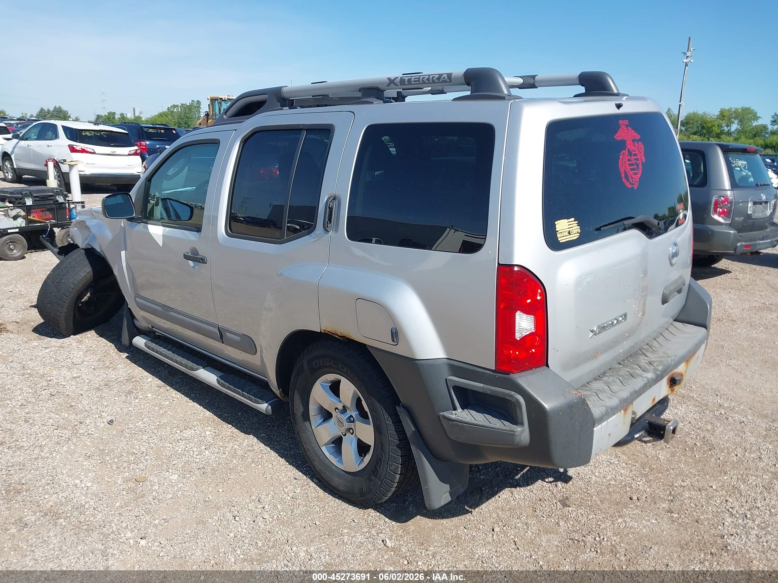 2012 Nissan Xterra S Silver vin: 5N1AN0NW6CC508863