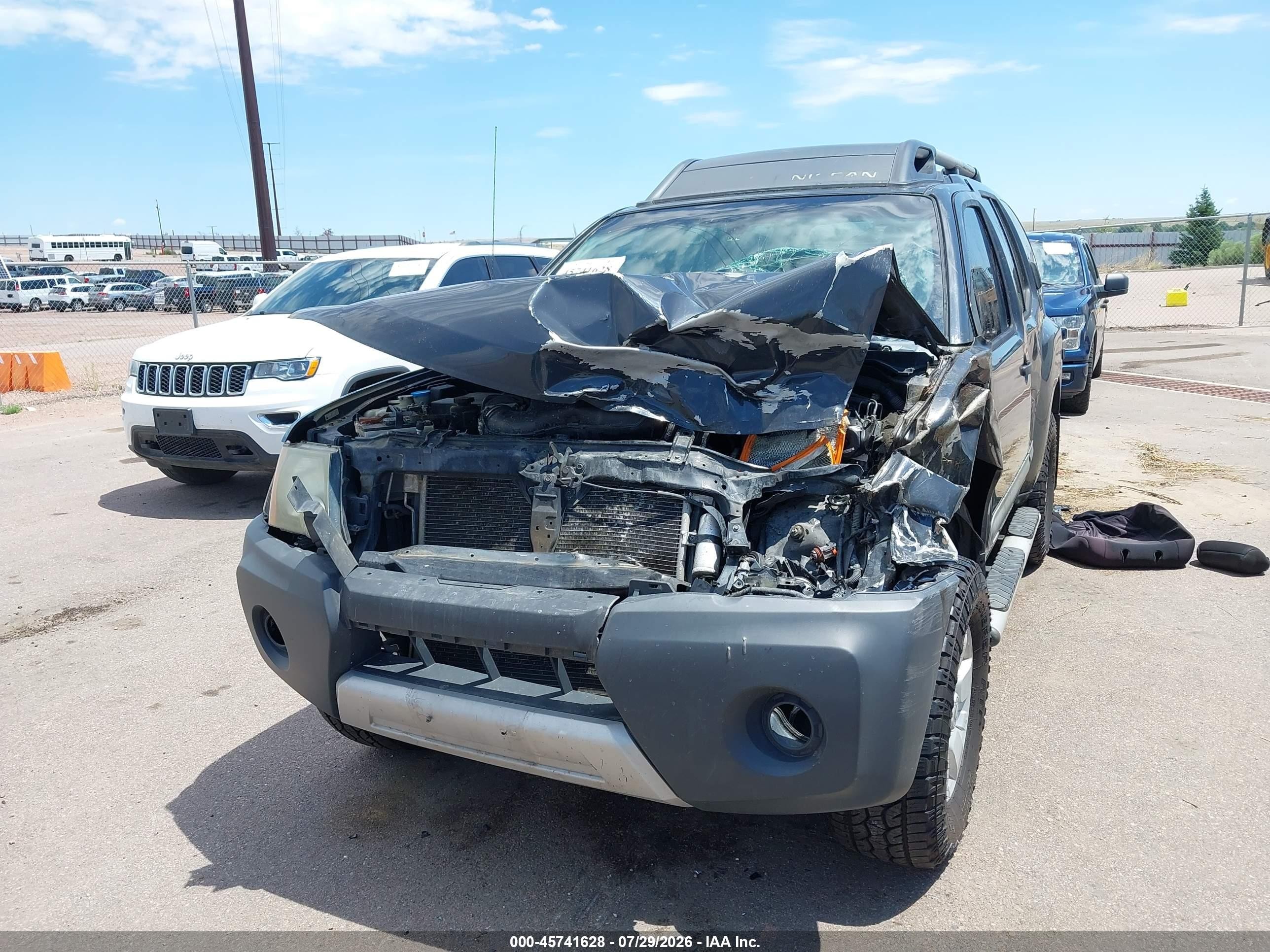 2012 Nissan Xterra S Серый vin: 5N1AN0NW6CC515232