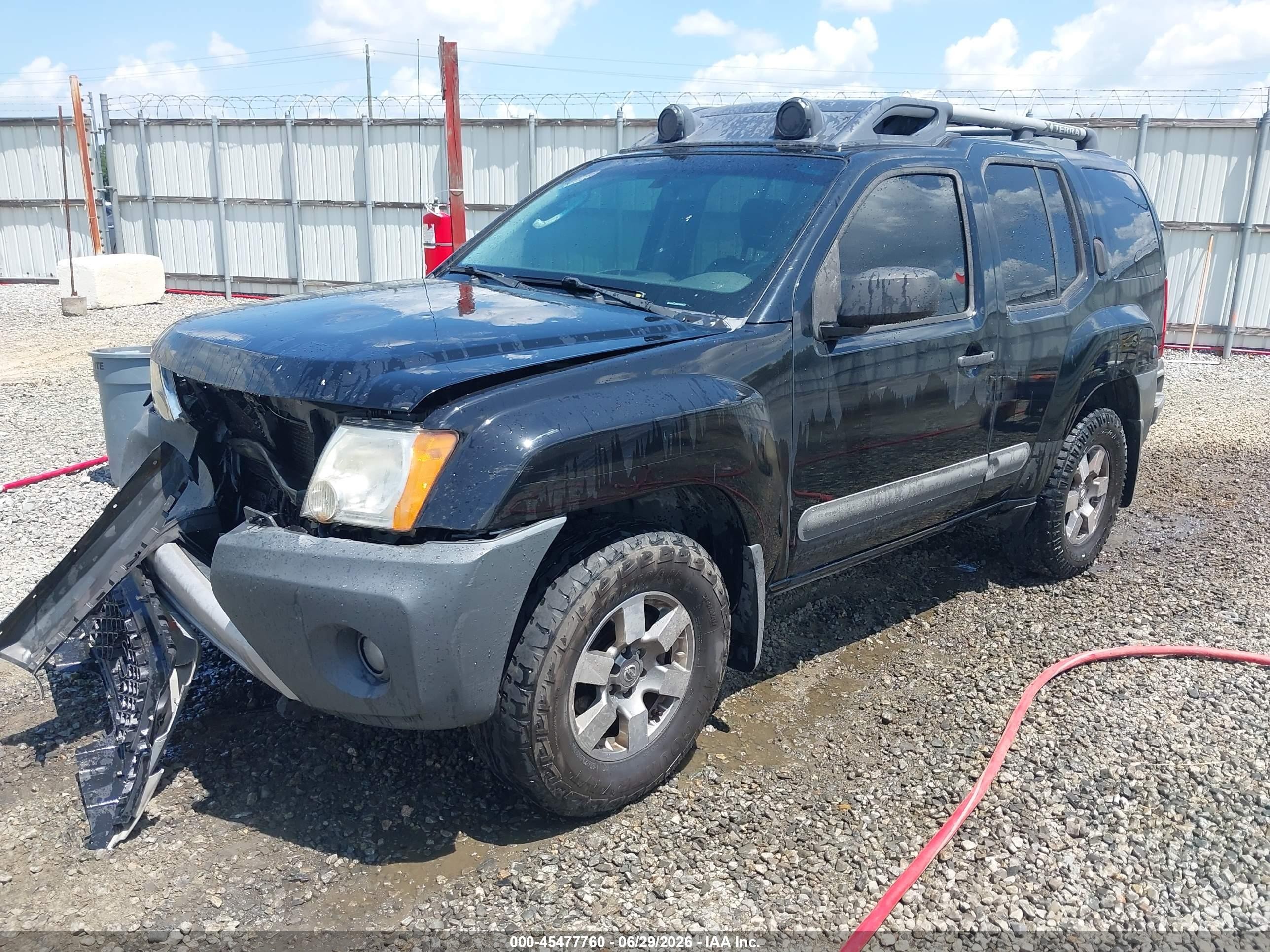 2012 Nissan Xterra Pro-4x Black vin: 5N1AN0NW6CC521144