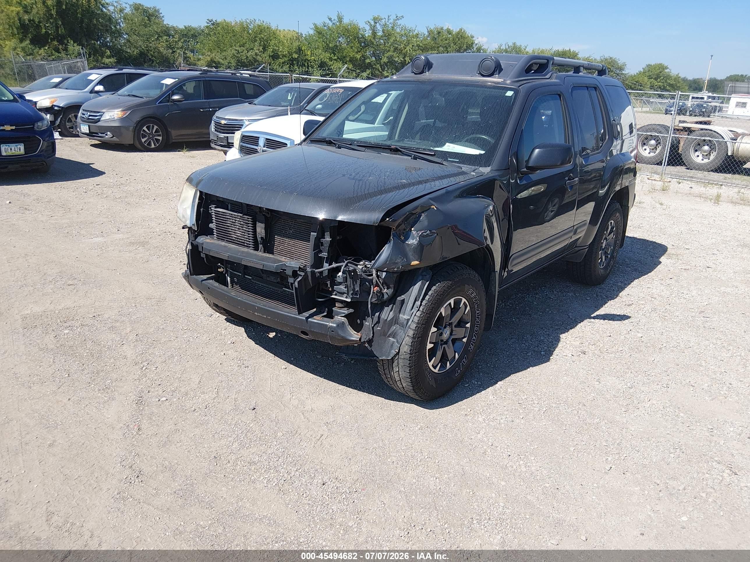 2014 Nissan Xterra Pro-4x Black vin: 5N1AN0NW6EN801637