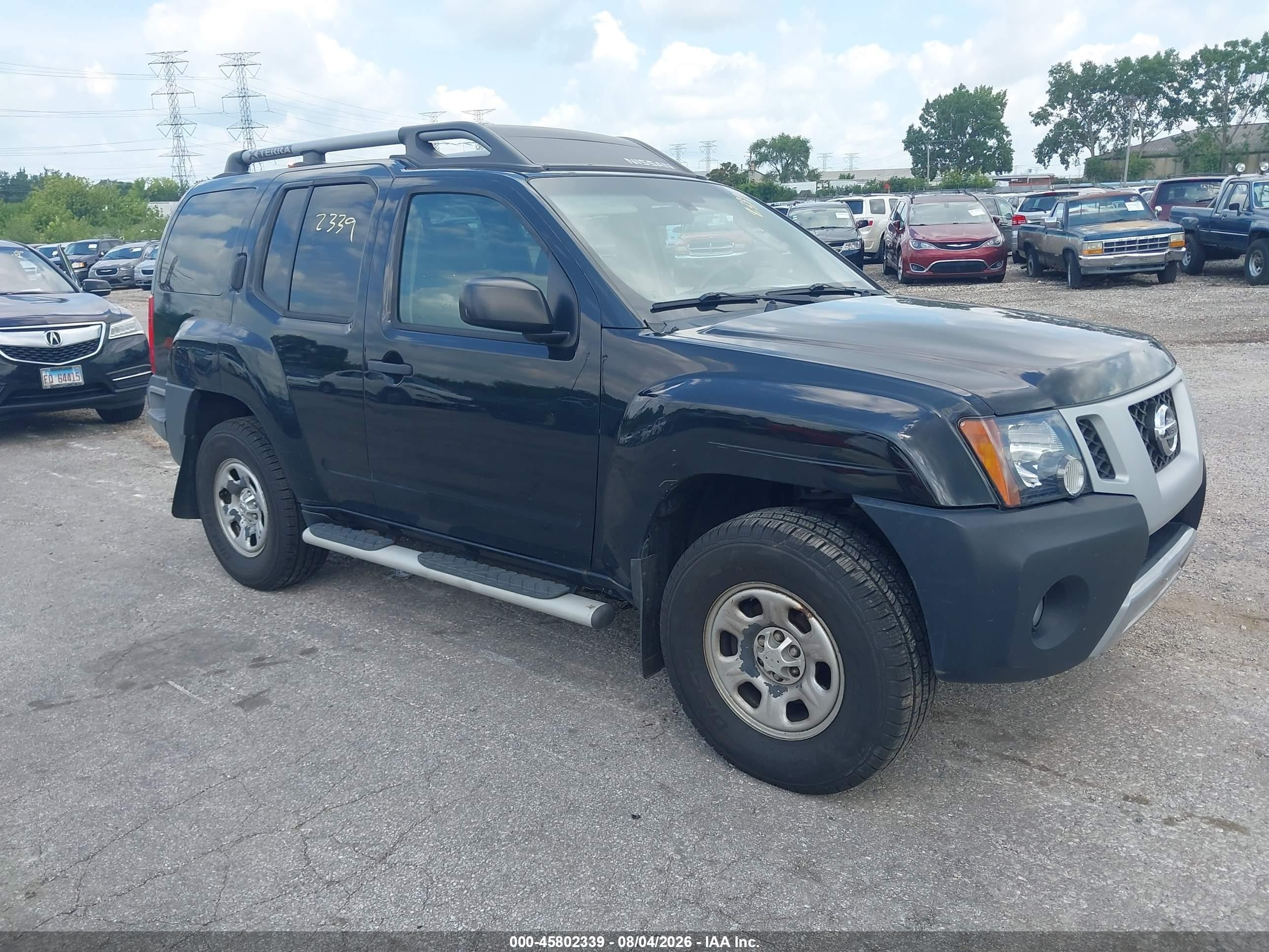 2010 Nissan Xterra X Black vin: 5N1AN0NW7AC519089
