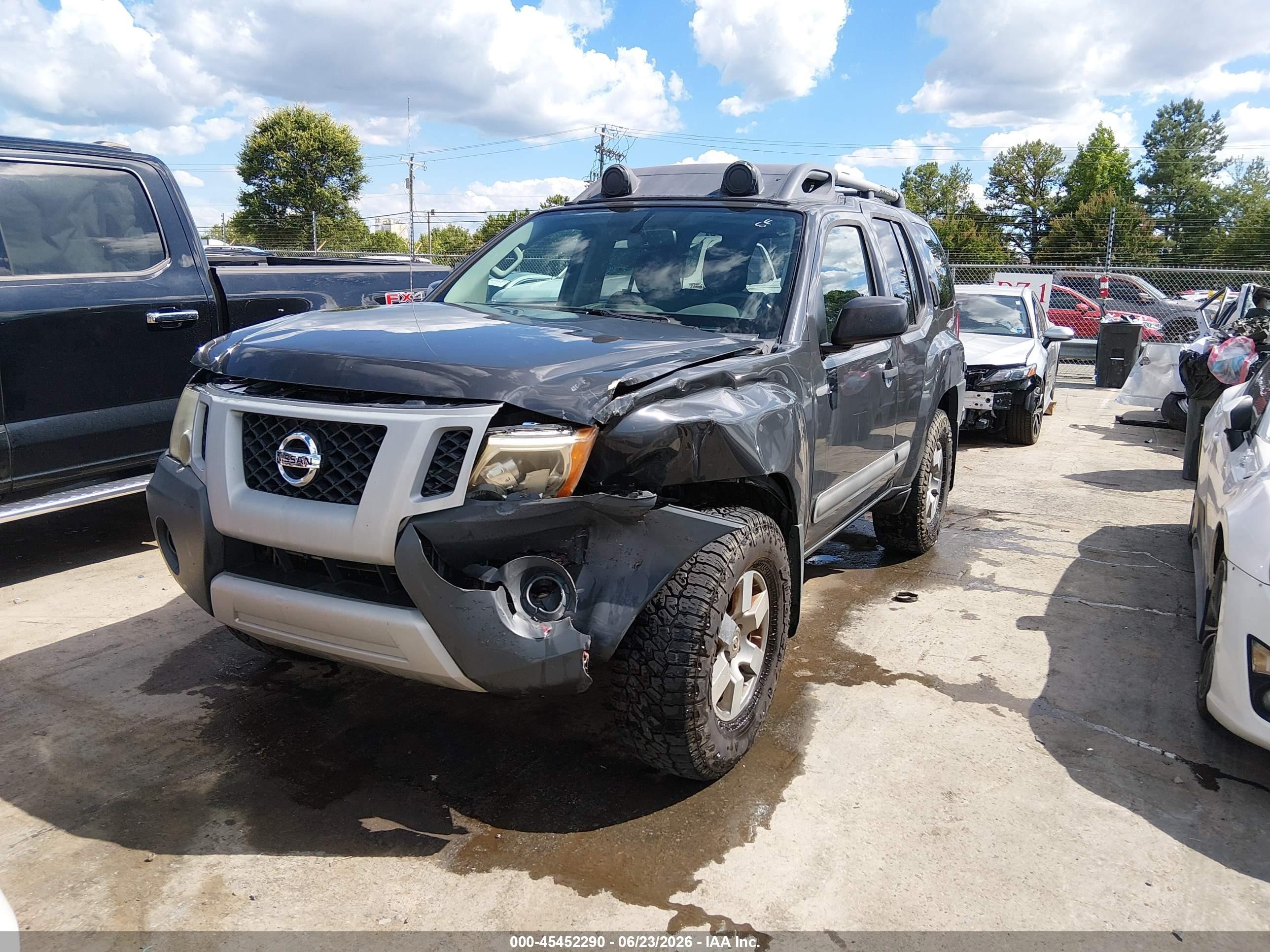 2013 Nissan Xterra Pro-4x Gray vin: 5N1AN0NW7DN819899