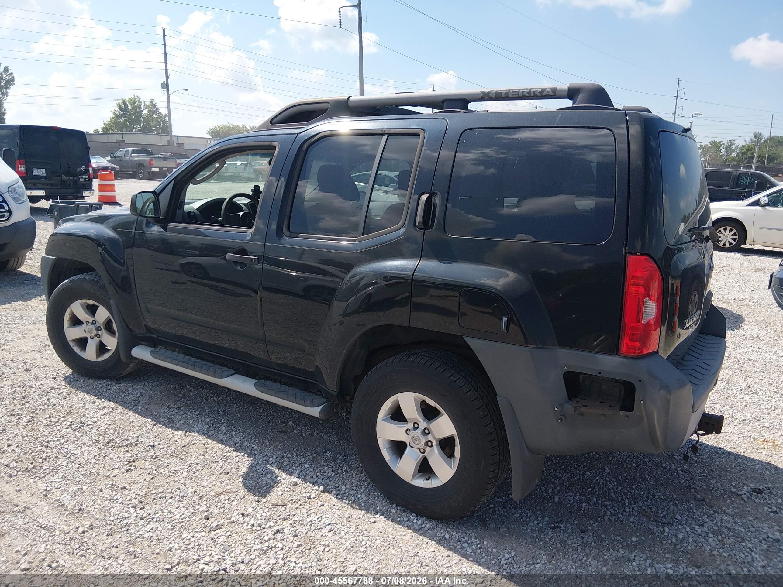 2010 Nissan Xterra S Black vin: 5N1AN0NW8AC506156