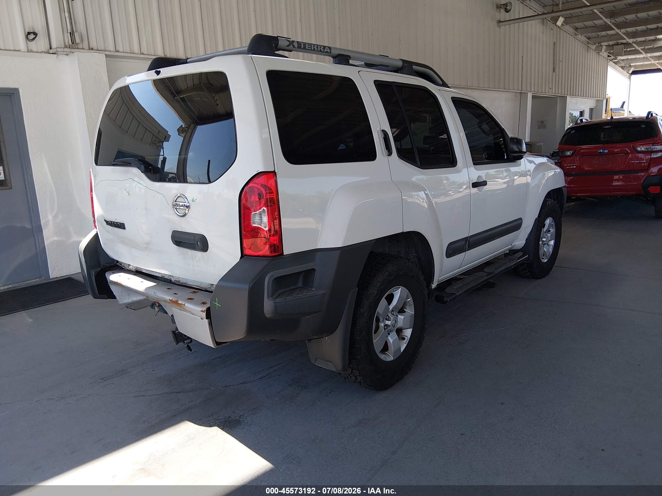 2013 Nissan Xterra S White vin: 5N1AN0NW9DN813537