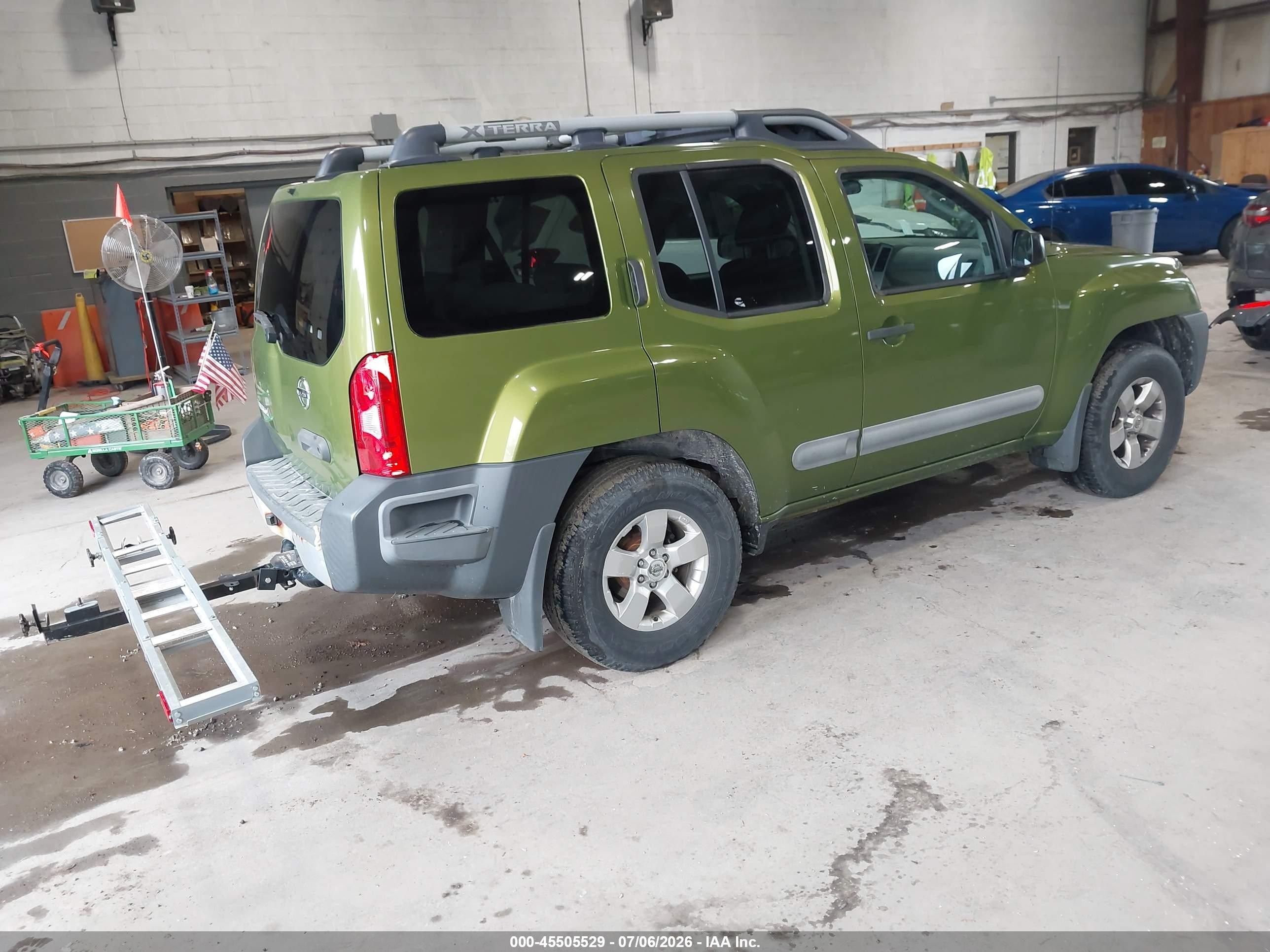 2011 Nissan Xterra S Green vin: 5N1AN0NWXBC519170
