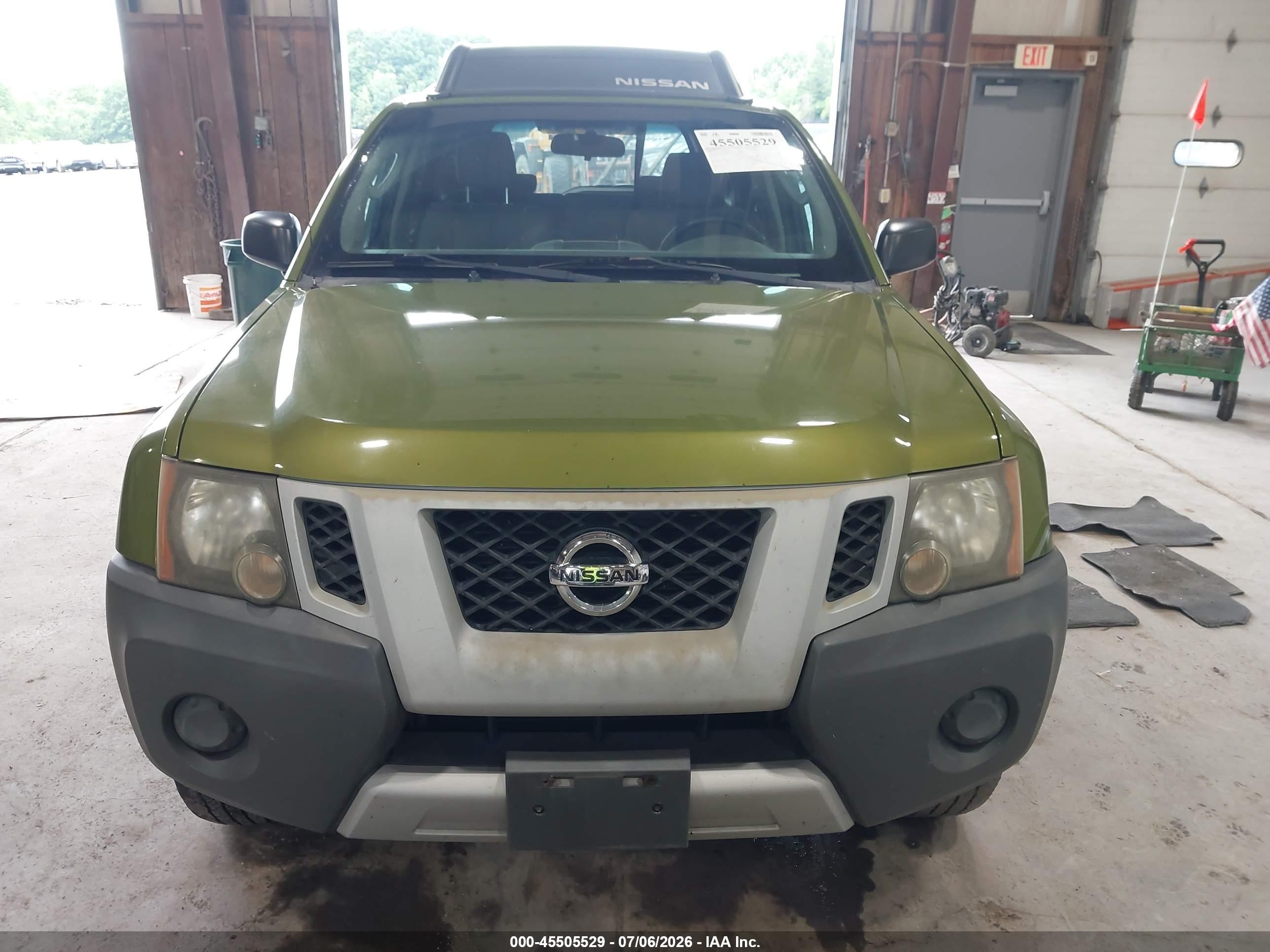 2011 Nissan Xterra S Green vin: 5N1AN0NWXBC519170