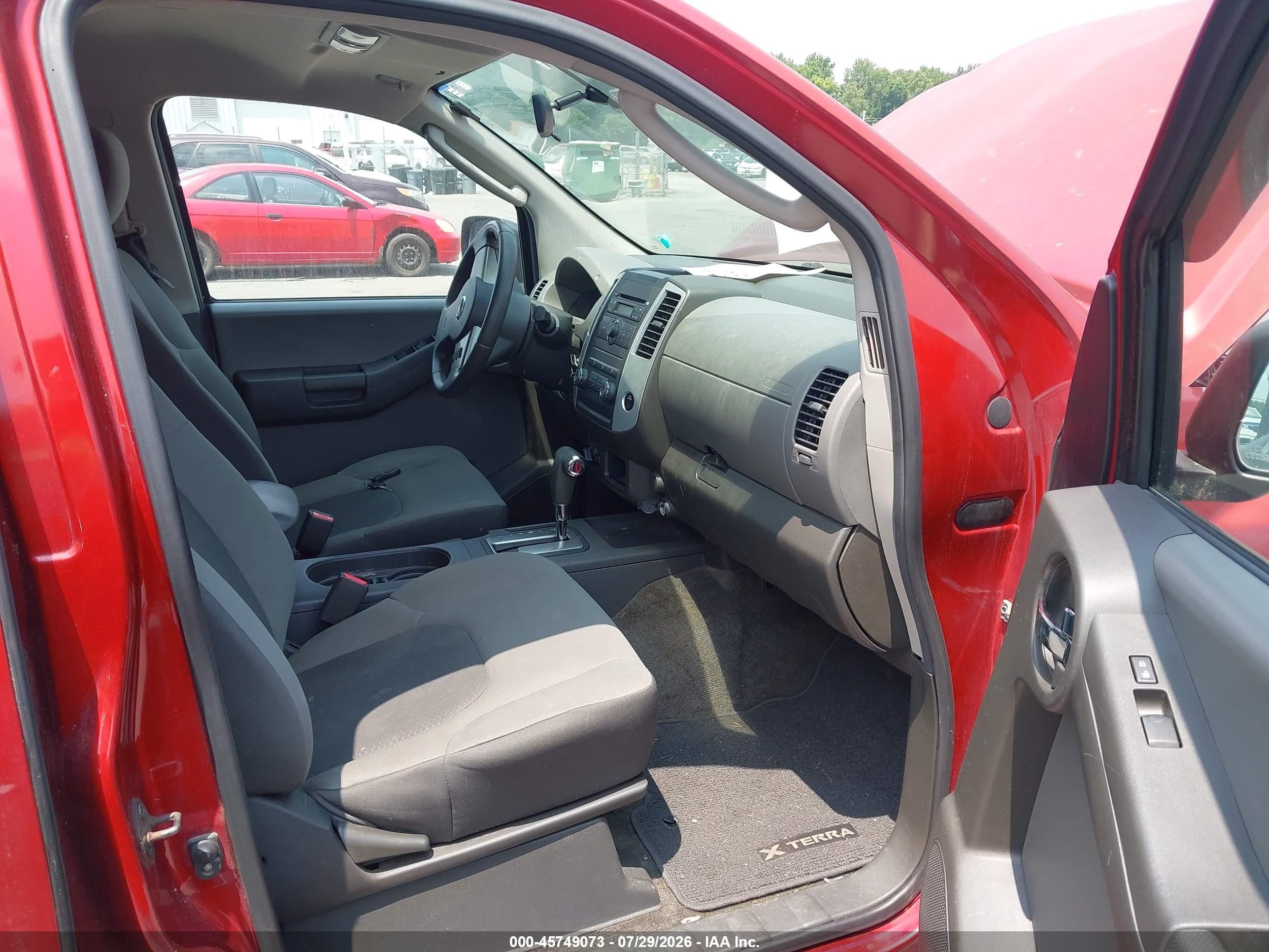 2012 Nissan Xterra S Red vin: 5N1AN0NWXCC526427