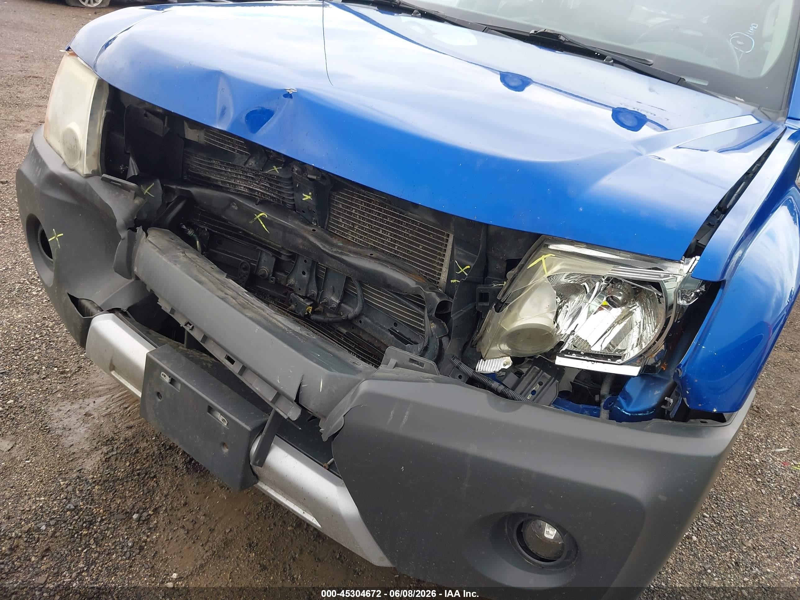 2015 Nissan Xterra Pro-4x Blue vin: 5N1AN0NWXFN661805