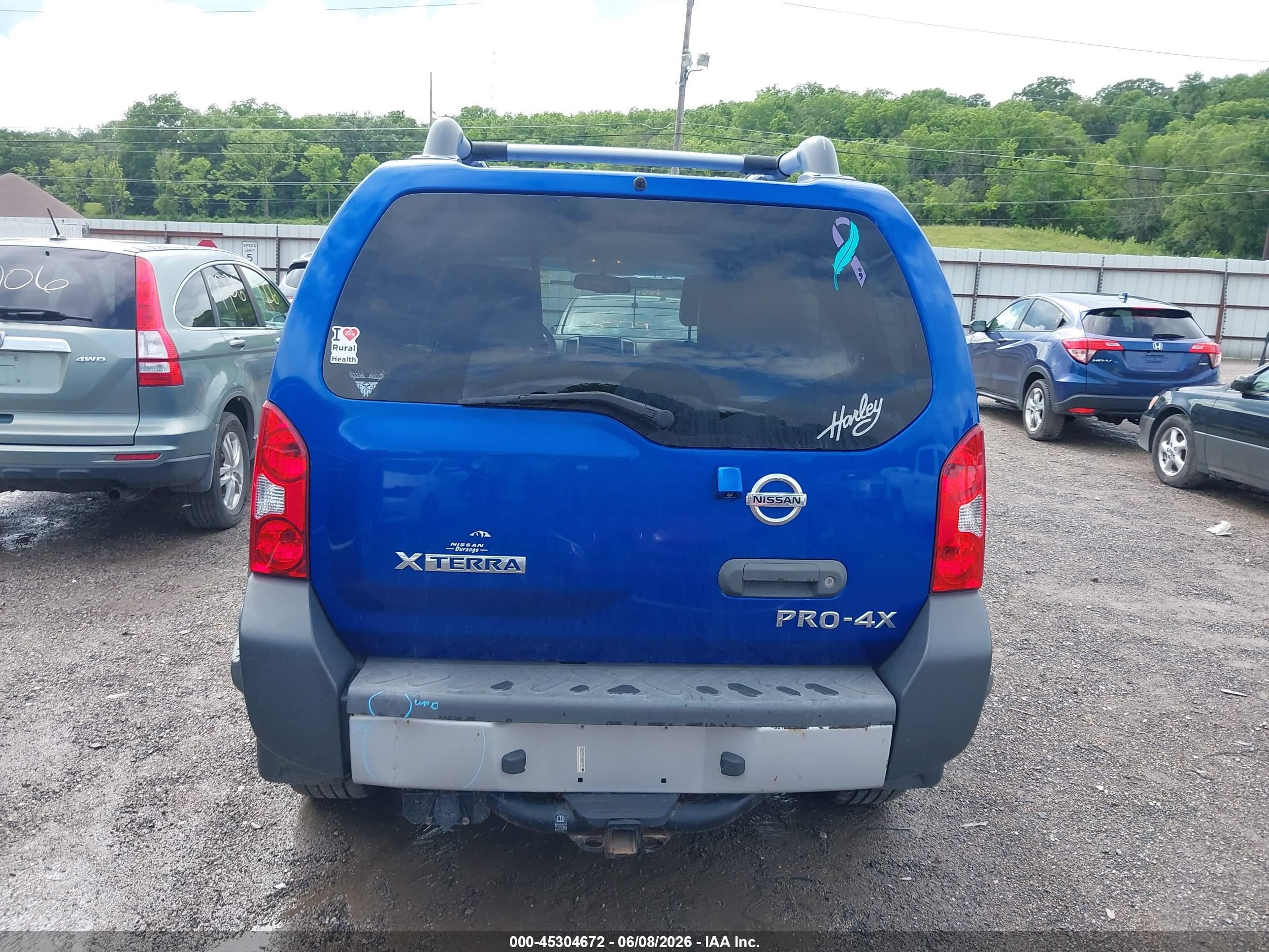 2015 Nissan Xterra Pro-4x Blue vin: 5N1AN0NWXFN661805