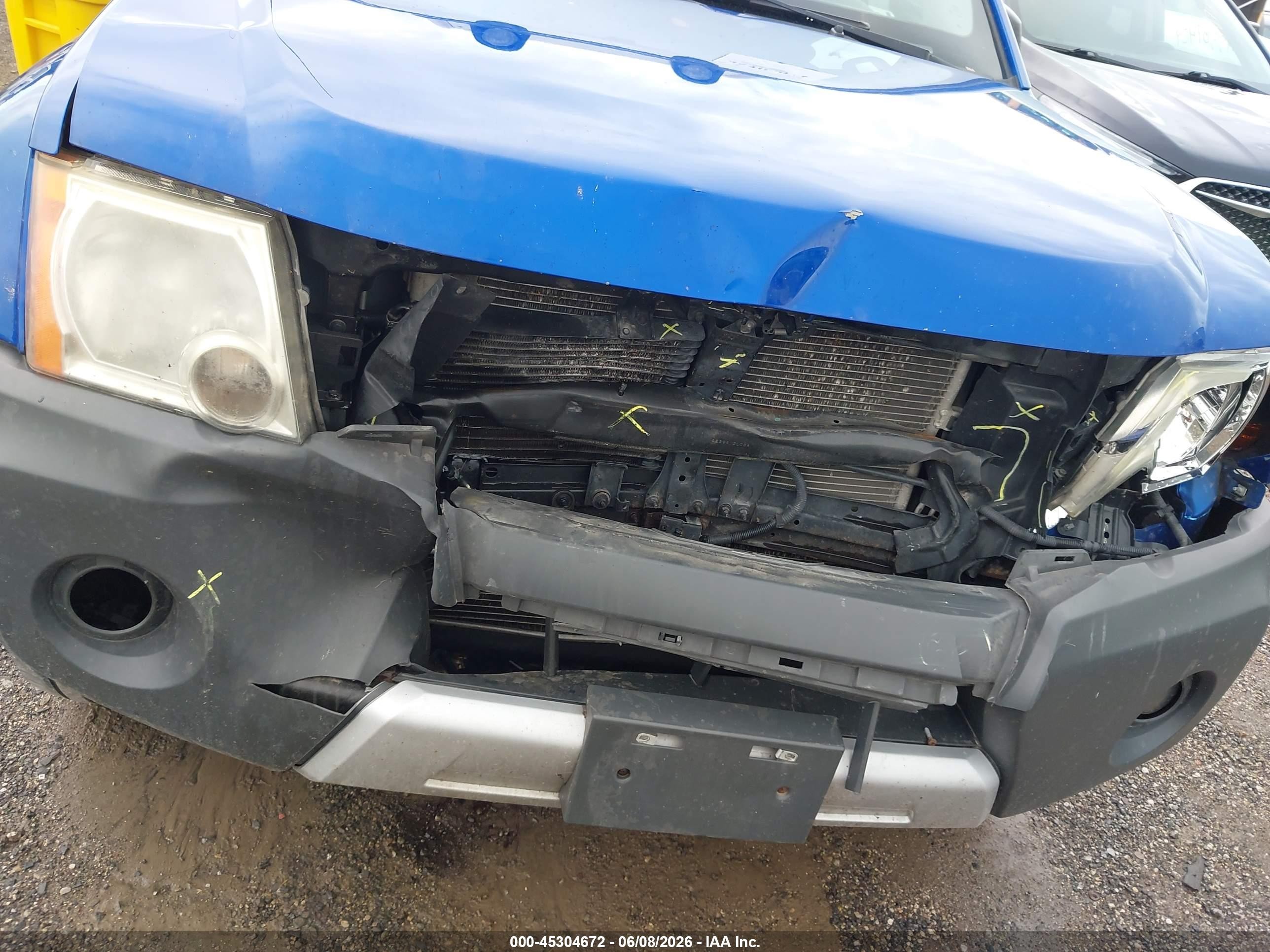 2015 Nissan Xterra Pro-4x Blue vin: 5N1AN0NWXFN661805