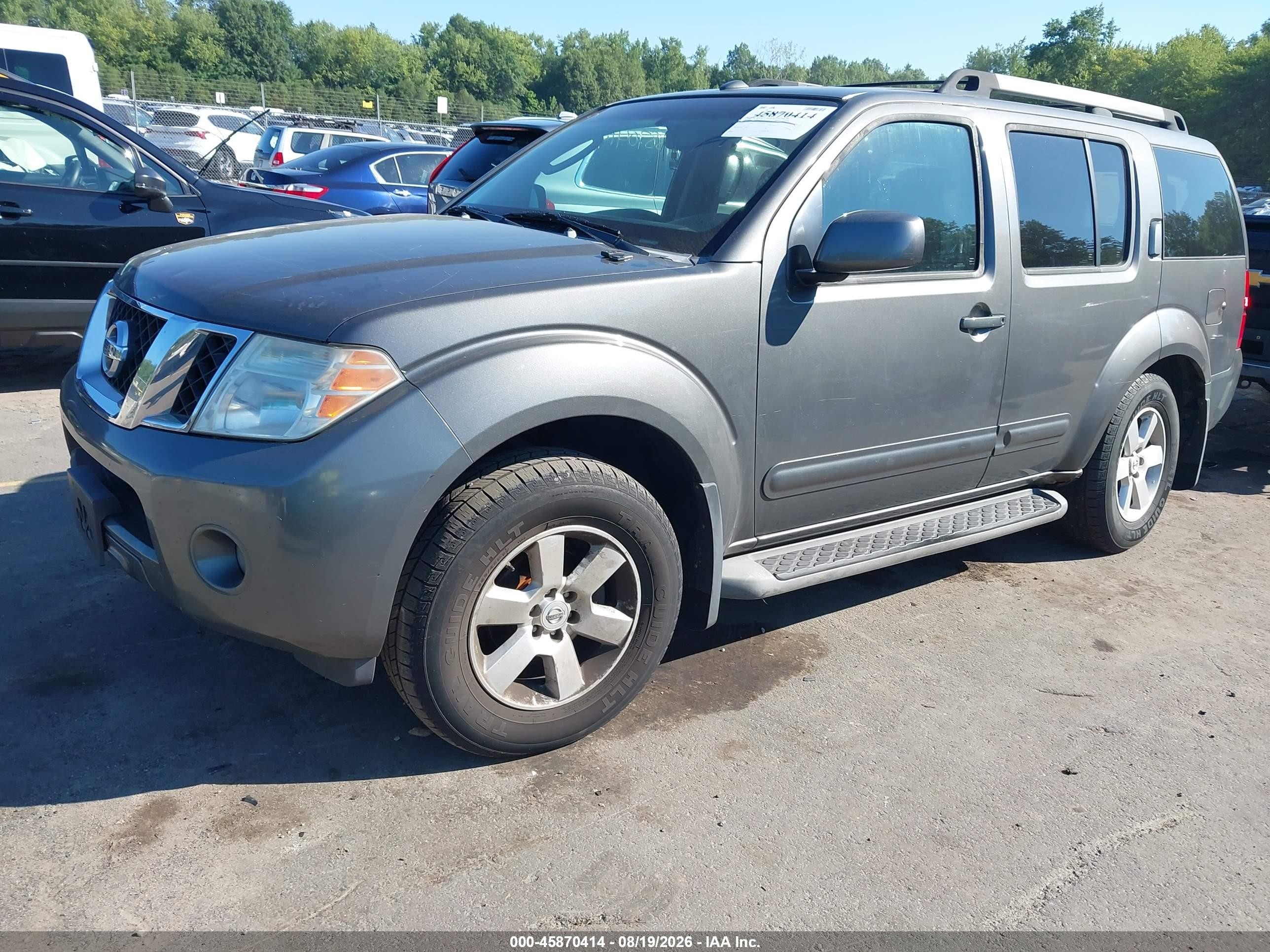 2008 Nissan Pathfinder Se Gray vin: 5N1AR18B08C627678