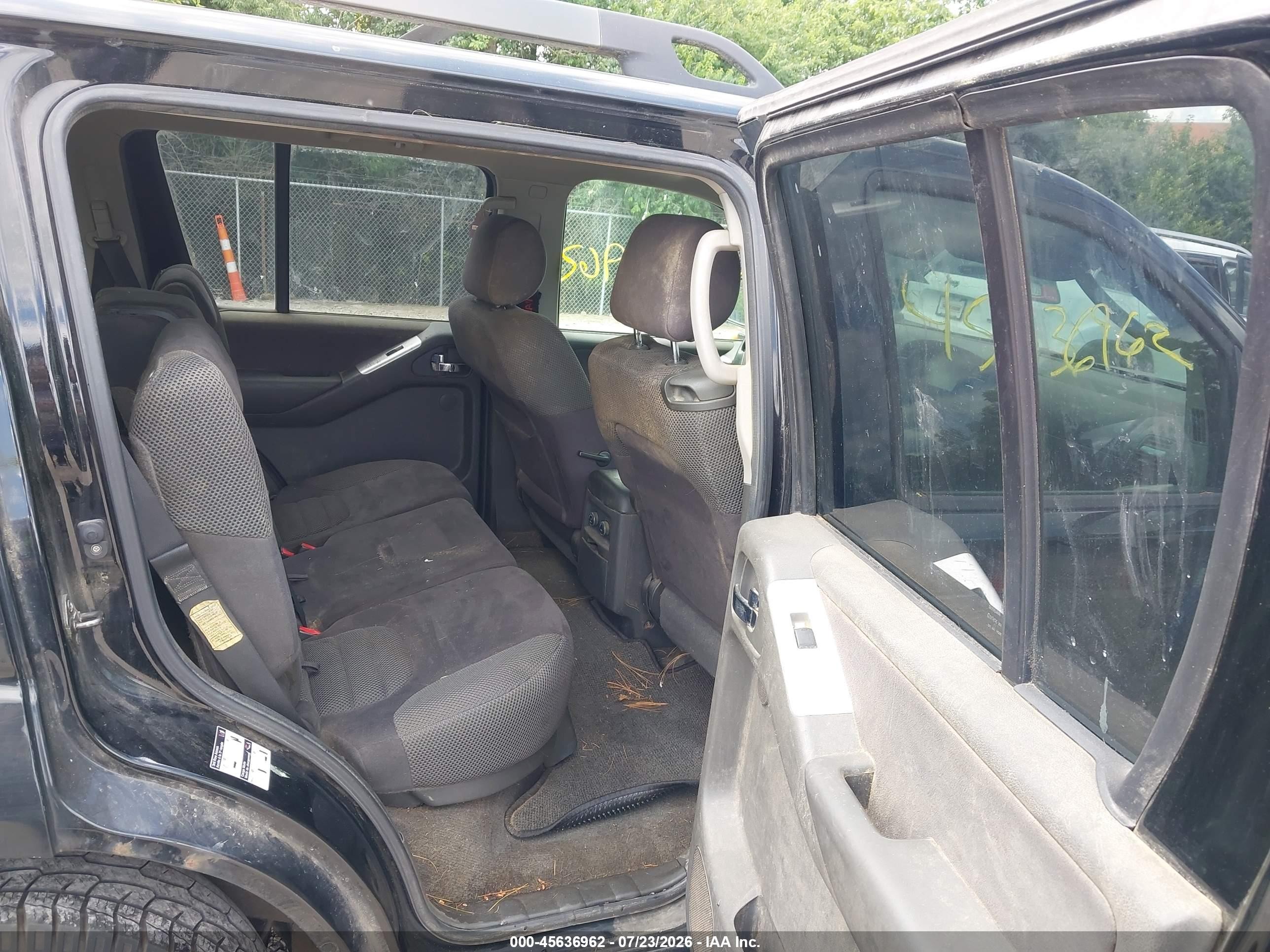 2008 Nissan Pathfinder Se Черный vin: 5N1AR18B08C661796