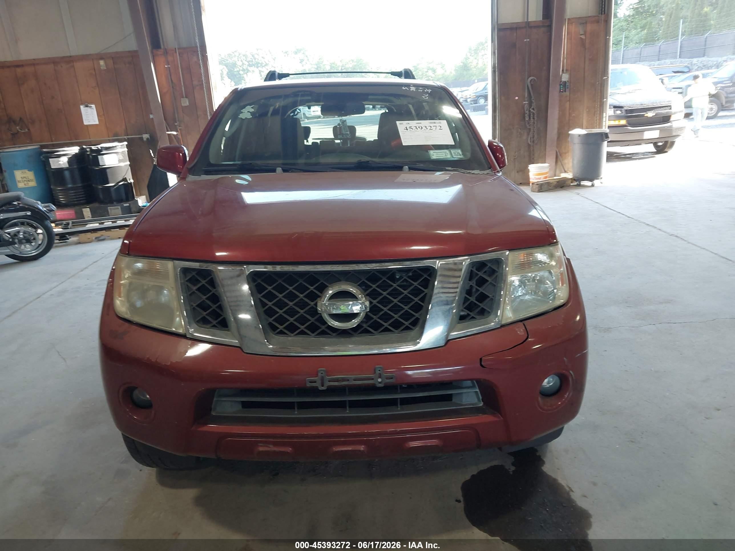 2008 Nissan Pathfinder S/le/se Red vin: 5N1AR18B18C610162