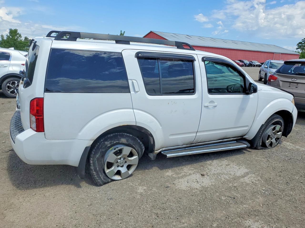 2008 Nissan Pathfinder White vin: 5N1AR18B18C615572