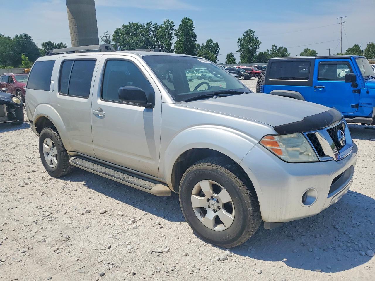 2008 Nissan Pathfinder S Silver vin: 5N1AR18B18C631769