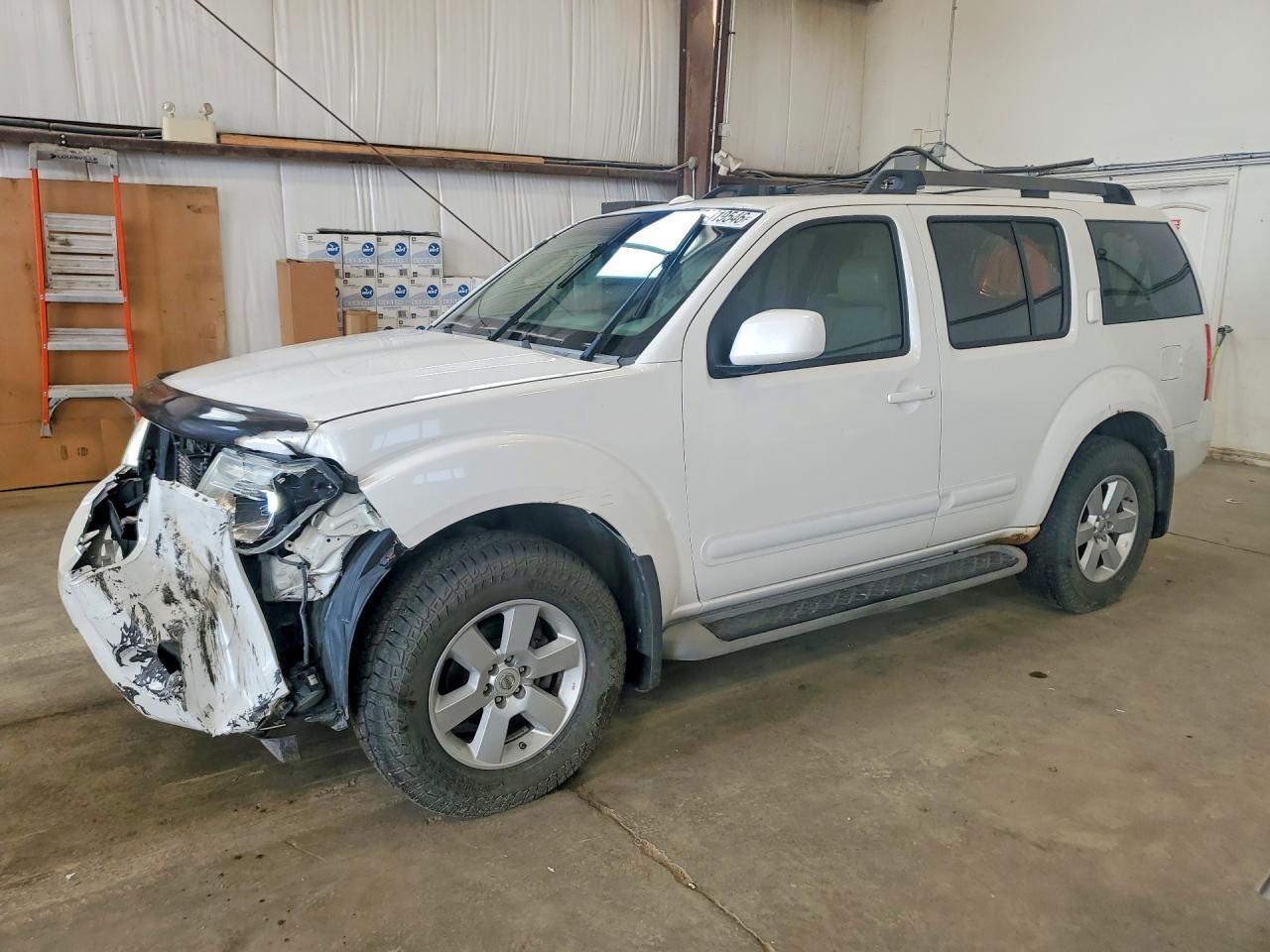 2008 Nissan Pathfinder S White vin: 5N1AR18B18C661211