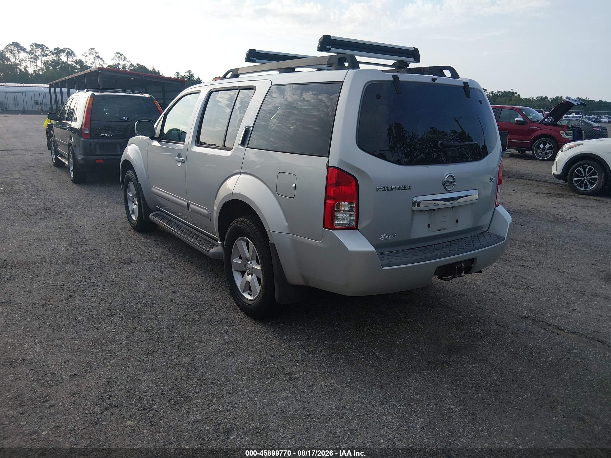 2008 Nissan Pathfinder Se Silver vin: 5N1AR18B28C609487