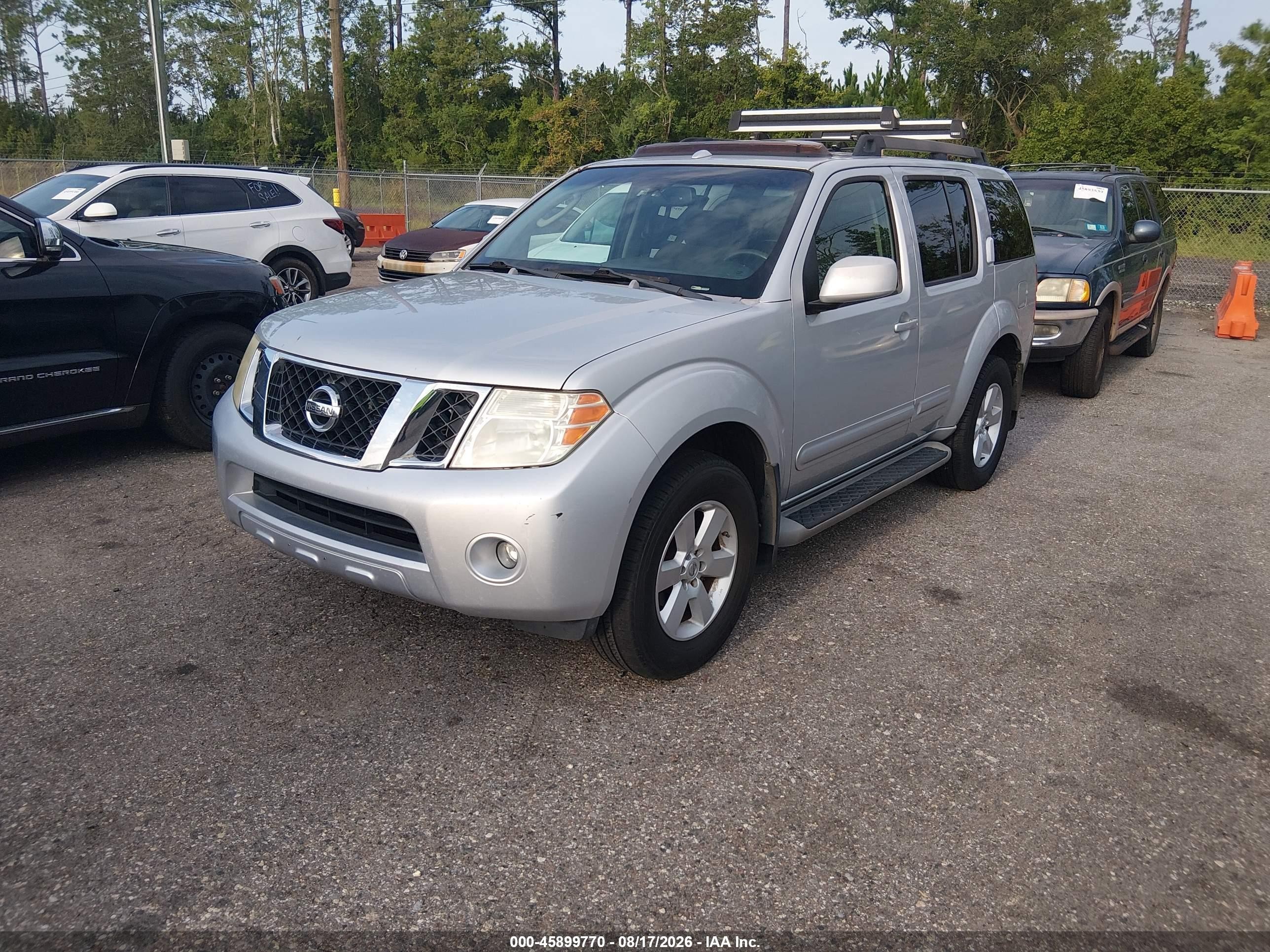 2008 Nissan Pathfinder Se Silver vin: 5N1AR18B28C609487
