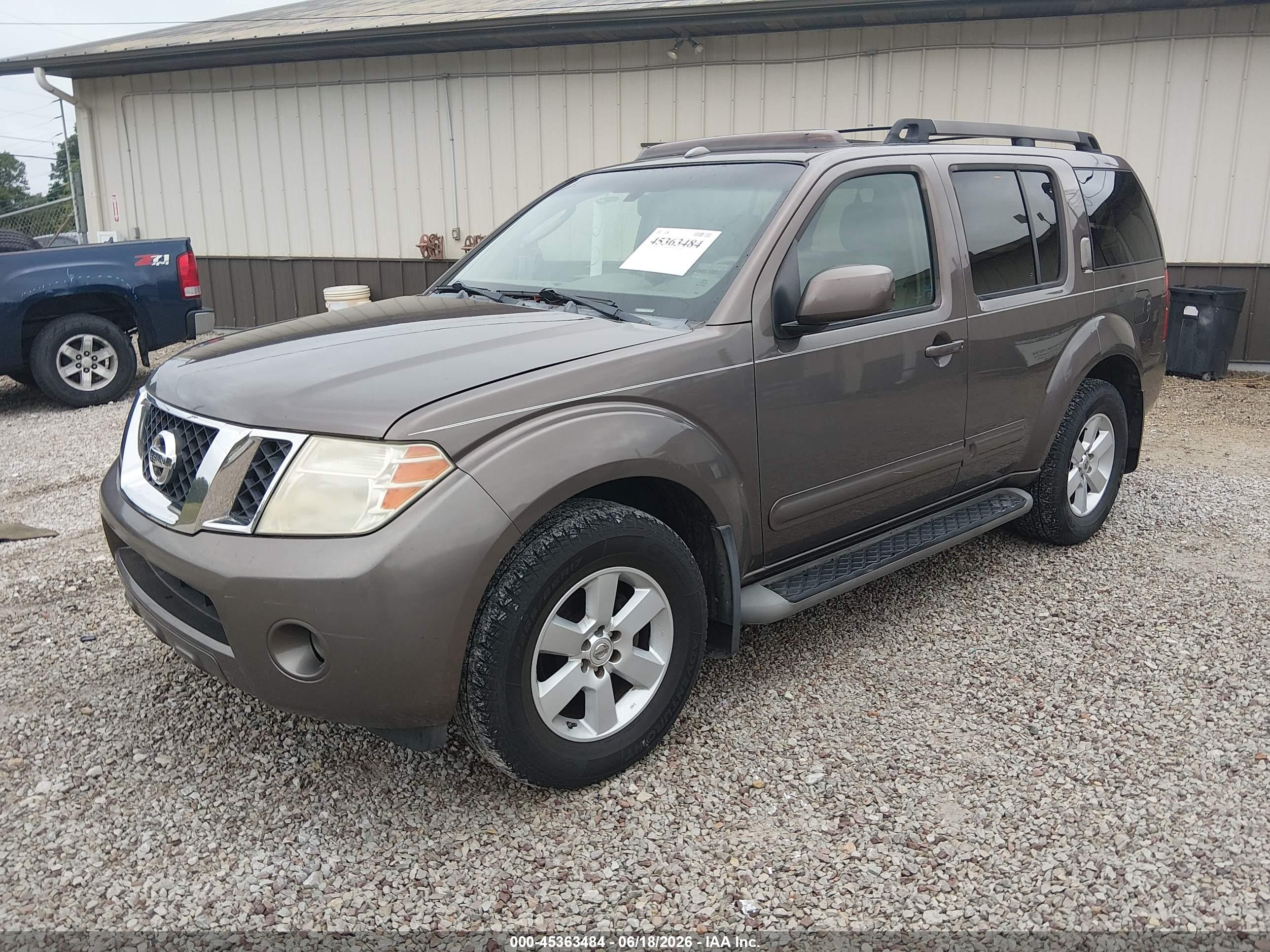 2008 Nissan Pathfinder Se Brown vin: 5N1AR18B28C610493