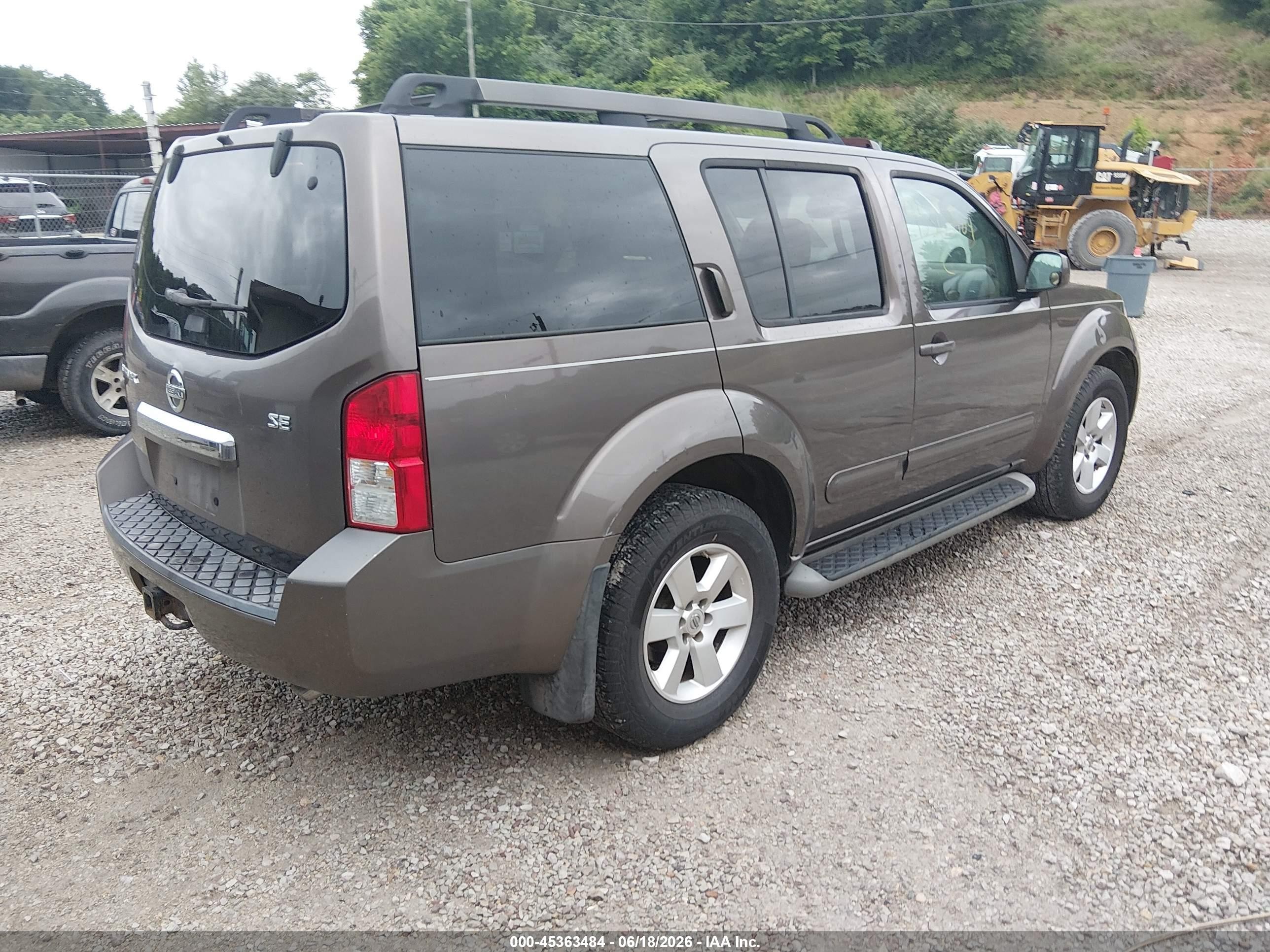2008 Nissan Pathfinder Se Brown vin: 5N1AR18B28C610493