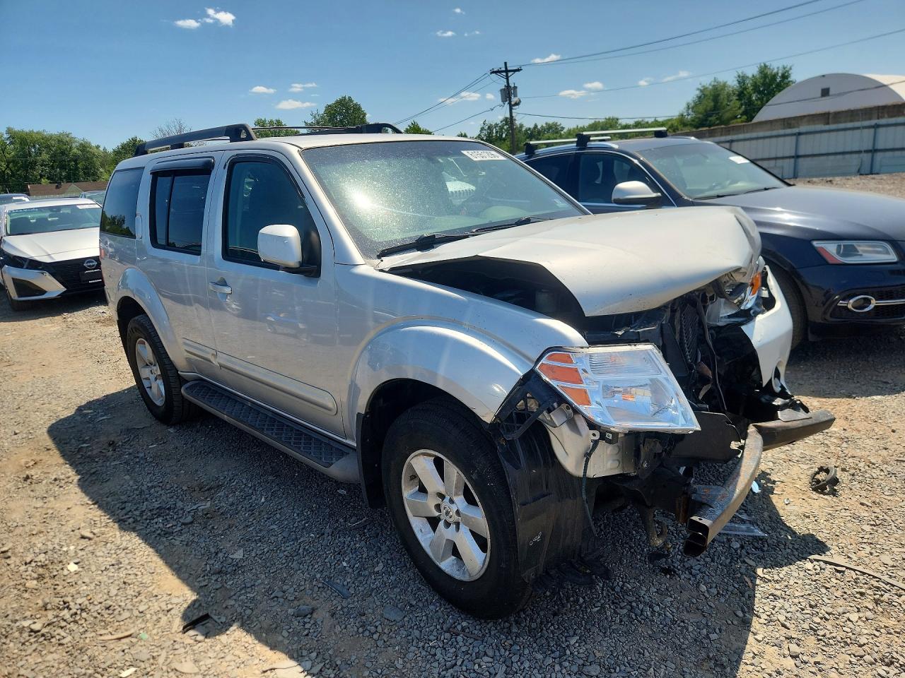 2008 Nissan Pathfinder S Silver vin: 5N1AR18B28C631750
