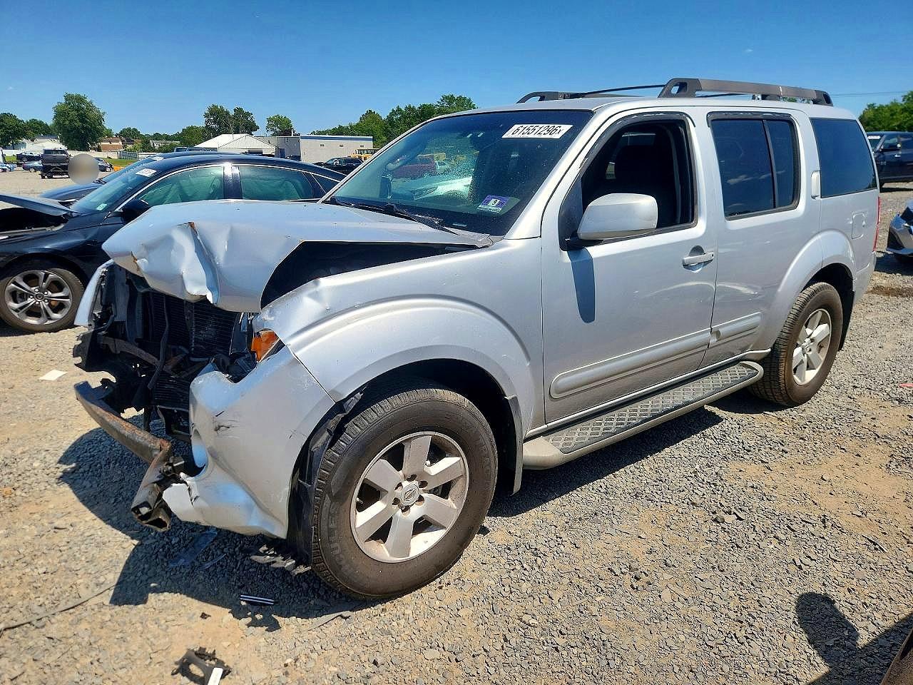 2008 Nissan Pathfinder S Silver vin: 5N1AR18B28C631750