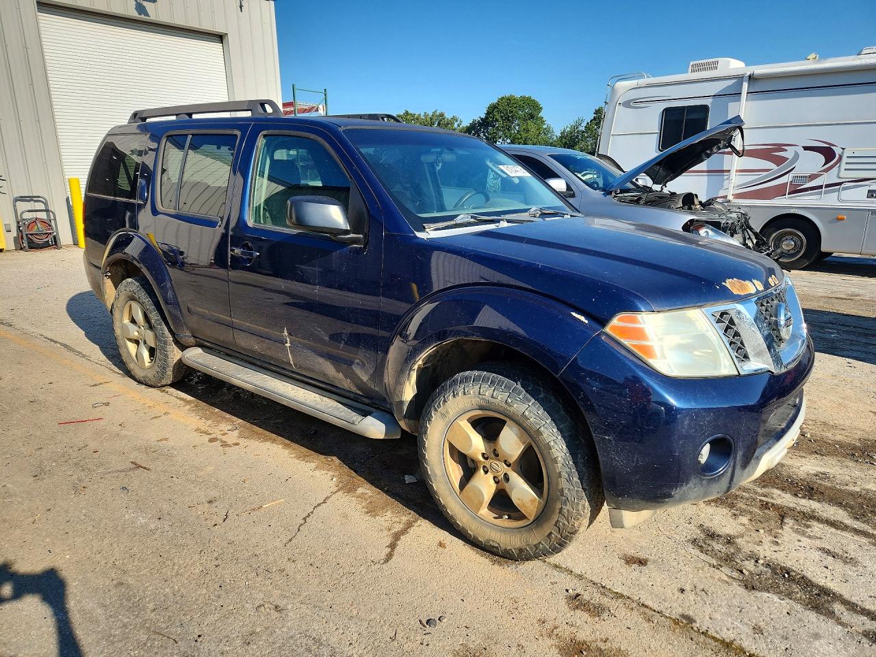 2008 Nissan Pathfinder S Синий vin: 5N1AR18B28C636267