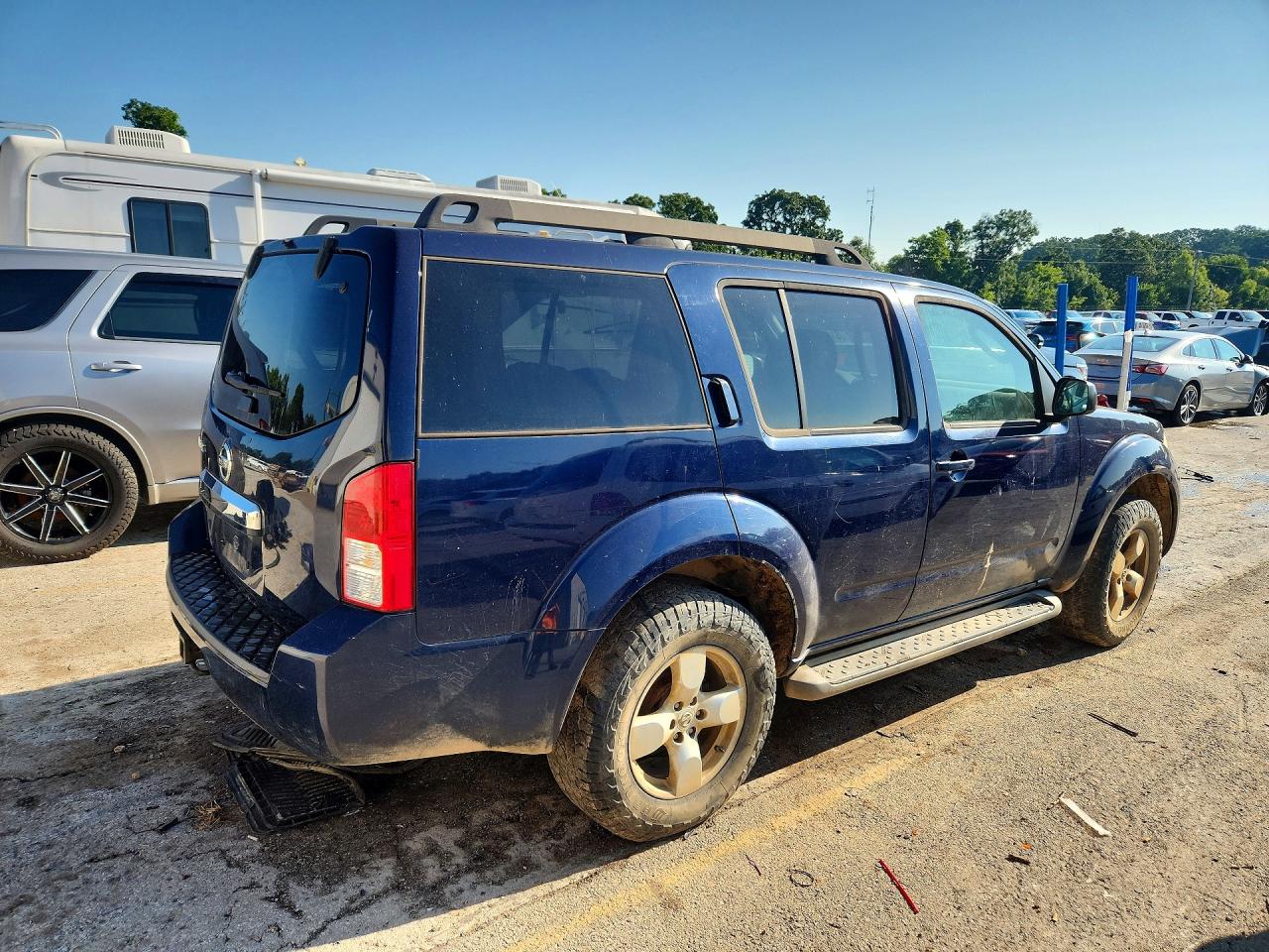 2008 Nissan Pathfinder S Синий vin: 5N1AR18B28C636267