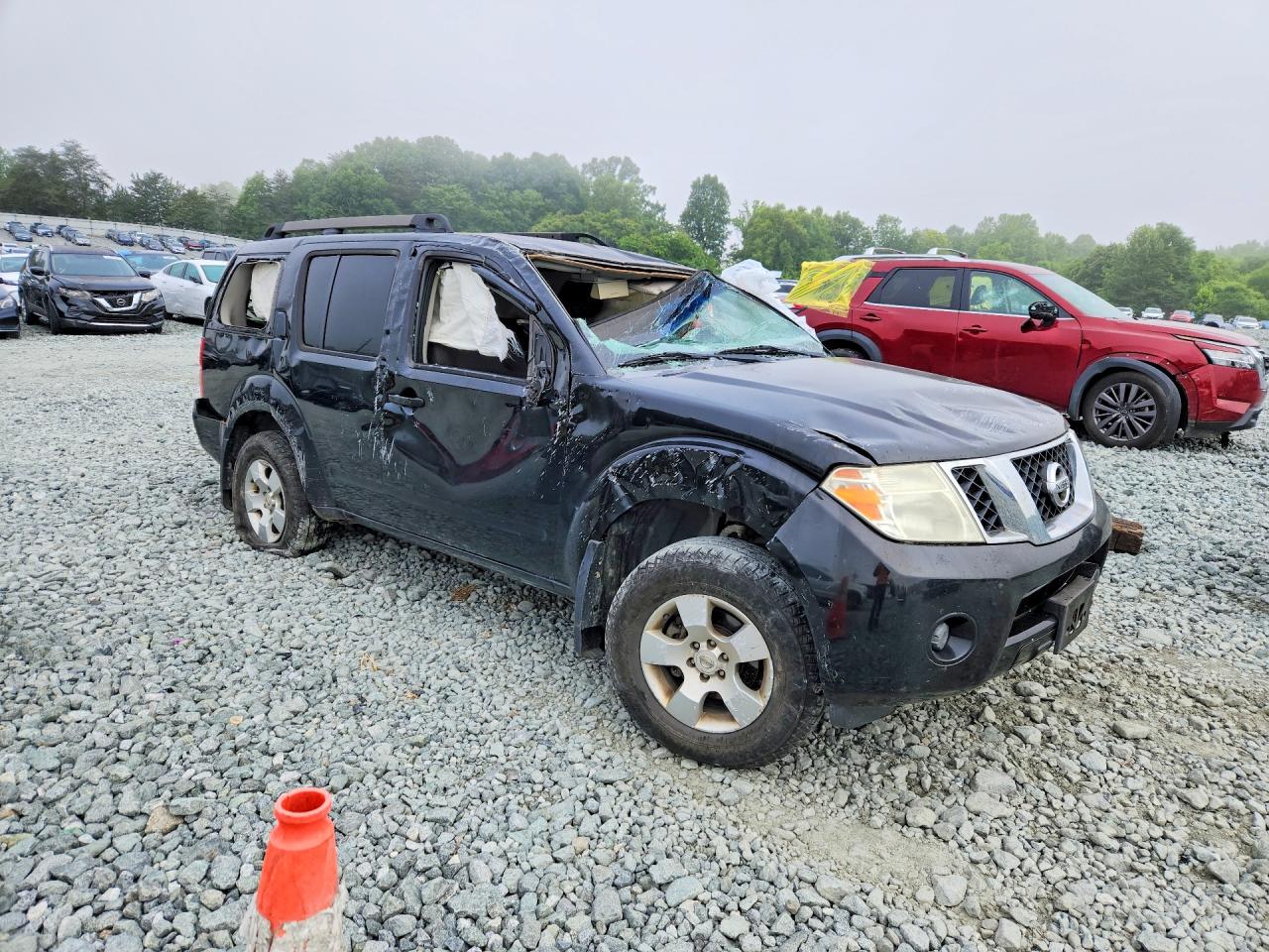 2008 Nissan Pathfinder S Black vin: 5N1AR18B28C641758