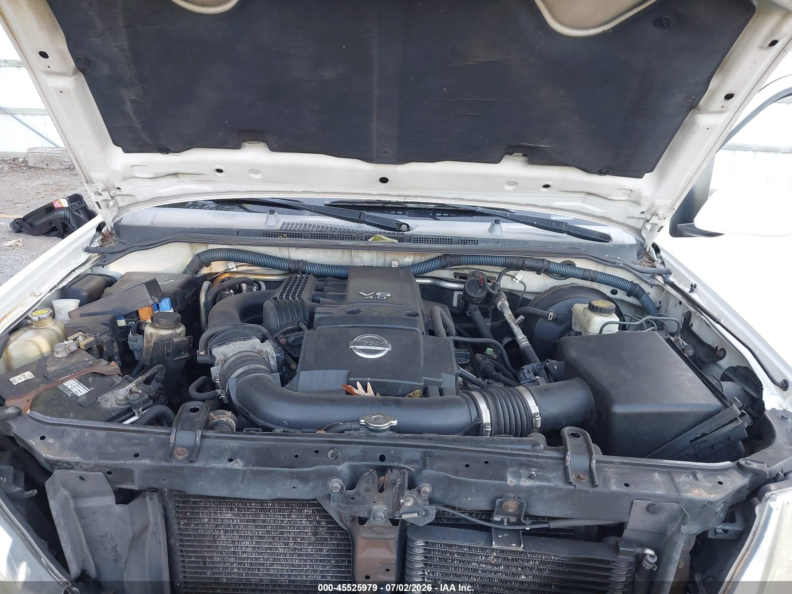 2008 Nissan Pathfinder Se White vin: 5N1AR18B28C648872