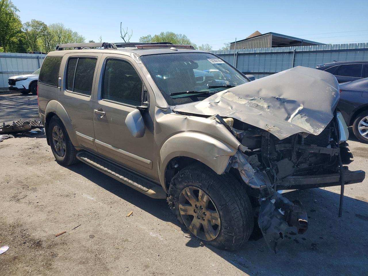 2008 Nissan Pathfinder S Brown vin: 5N1AR18B38C623141