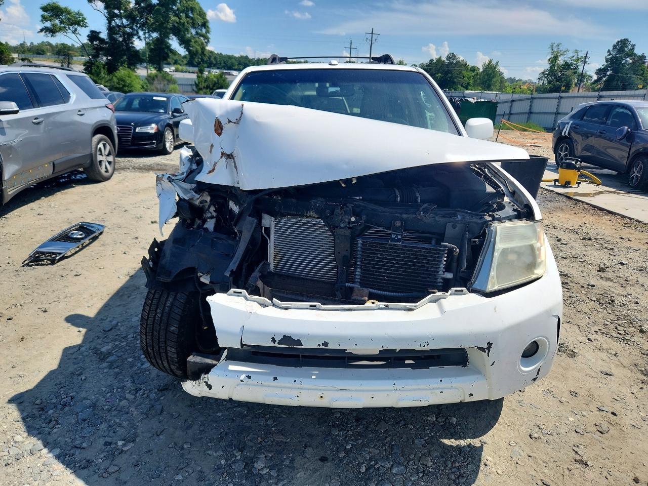 2008 Nissan Pathfinder S White vin: 5N1AR18B38C638884