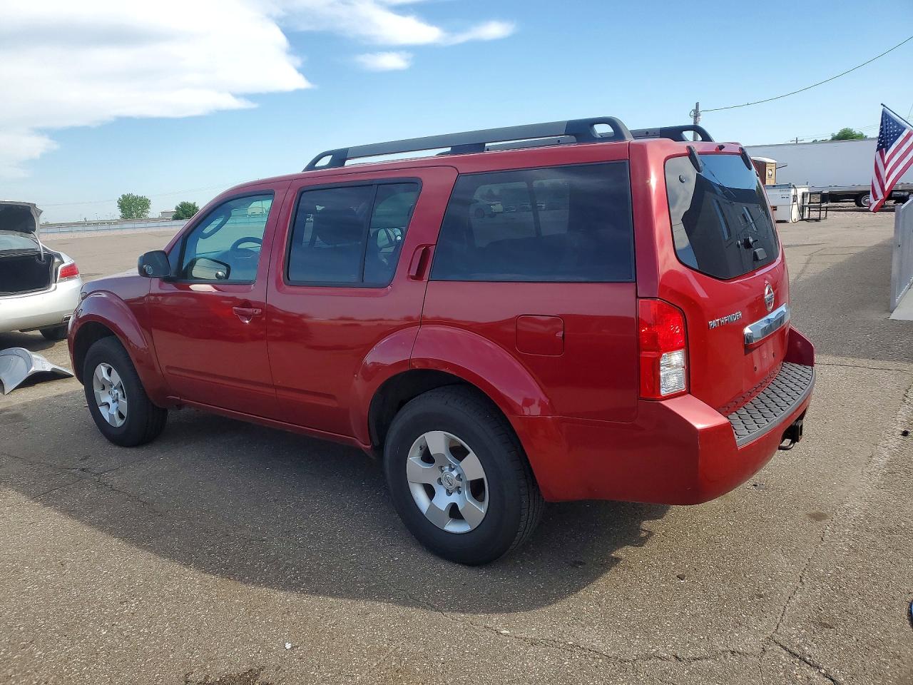 2009 Nissan Pathfinder S Red vin: 5N1AR18B39C602016
