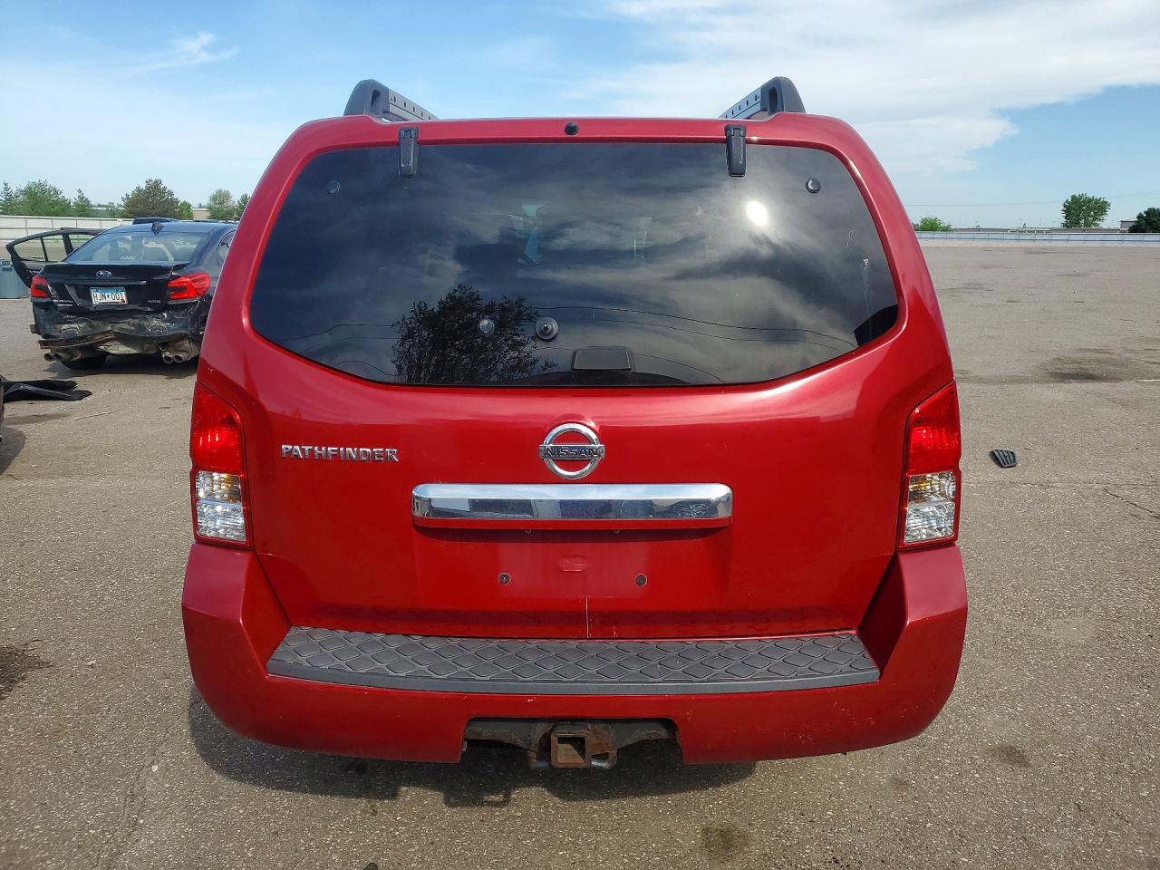 2009 Nissan Pathfinder S Red vin: 5N1AR18B39C602016