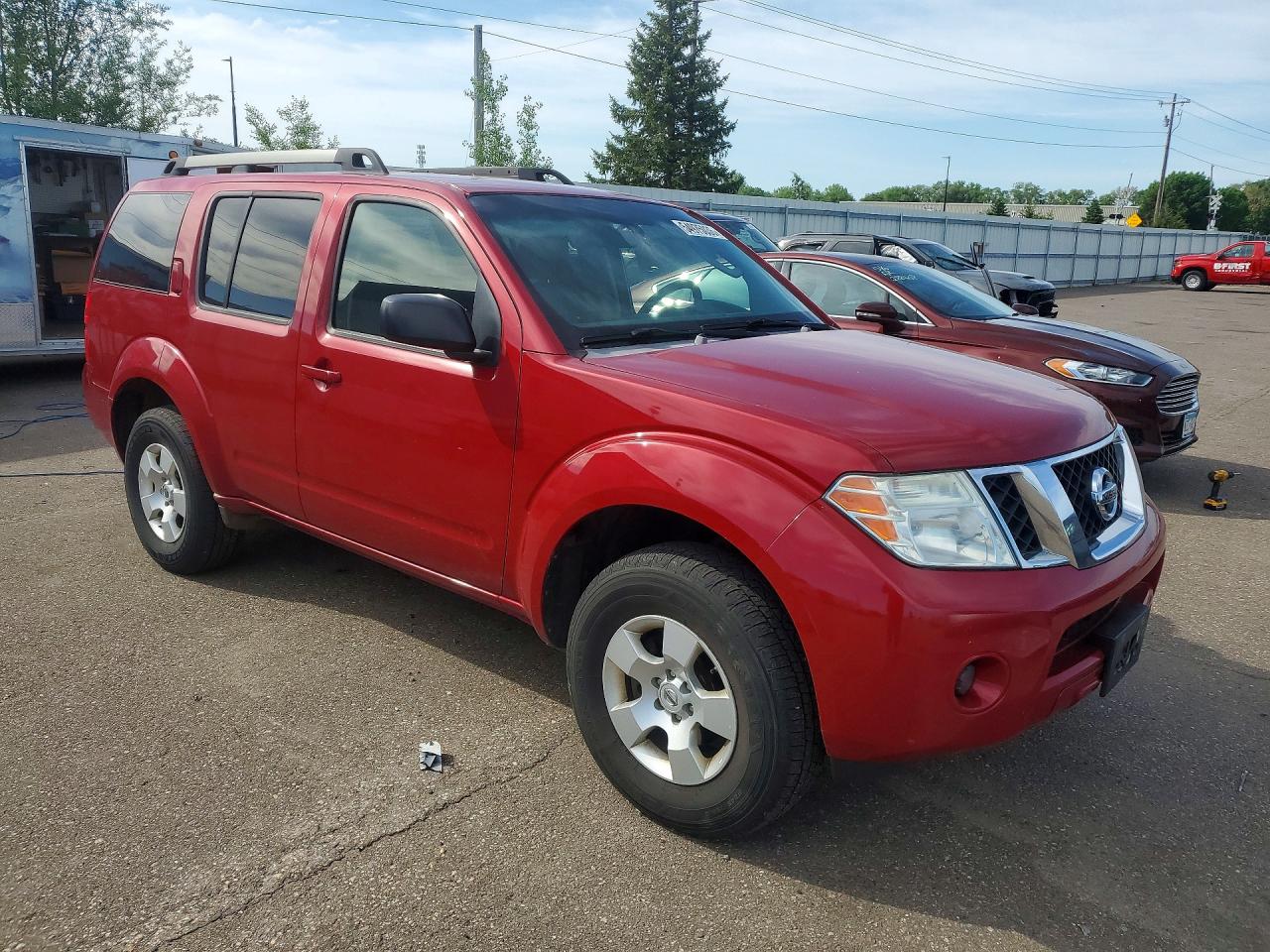 2009 Nissan Pathfinder S Red vin: 5N1AR18B39C602016