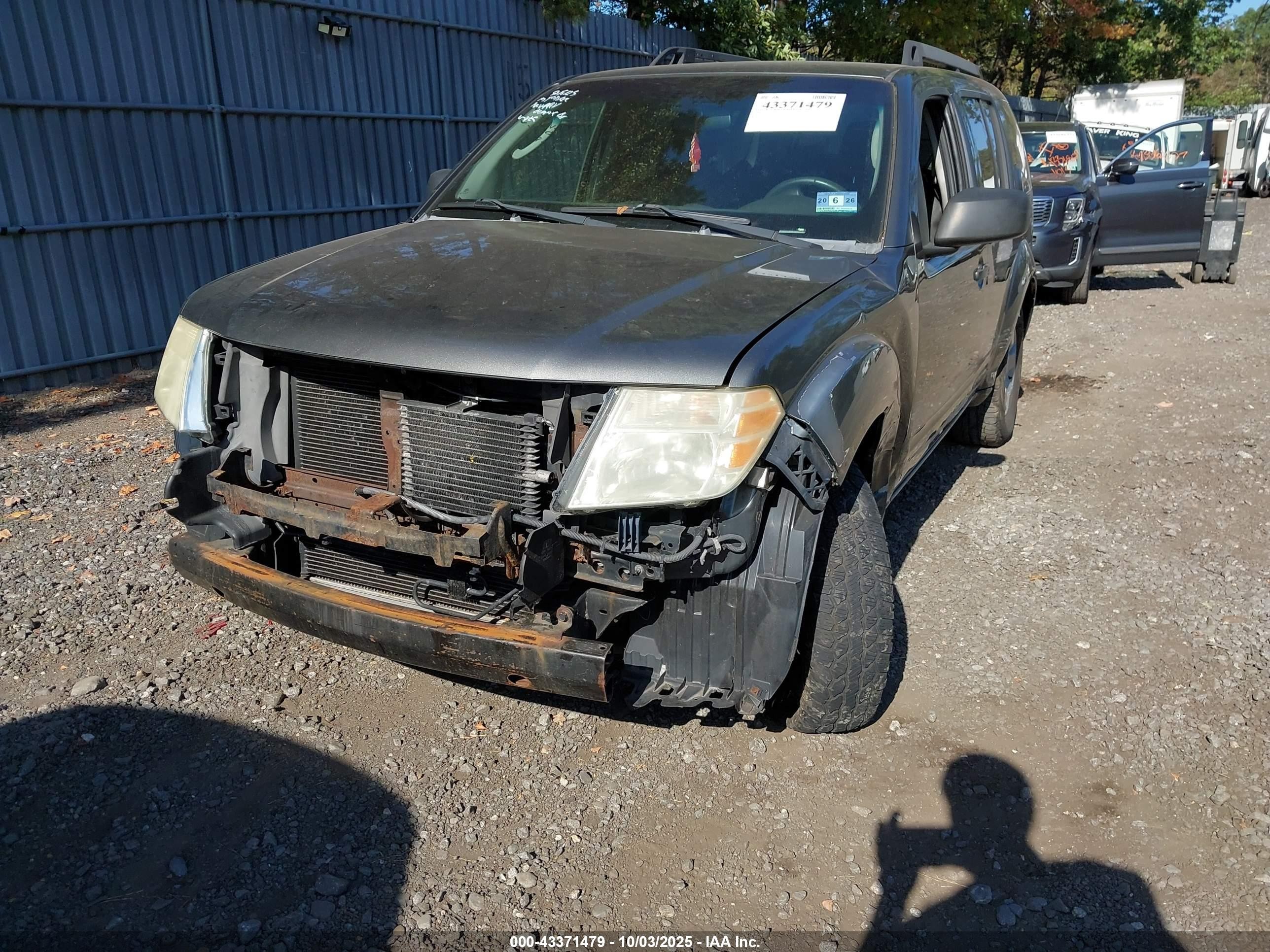 2008 Nissan Pathfinder S Серый vin: 5N1AR18B48C647836