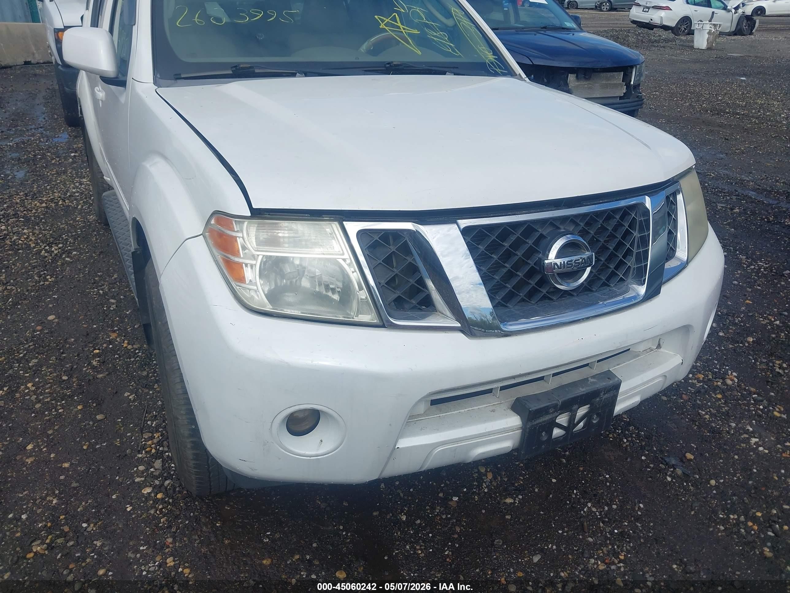 2008 Nissan Pathfinder Se Белый vin: 5N1AR18B58C631287