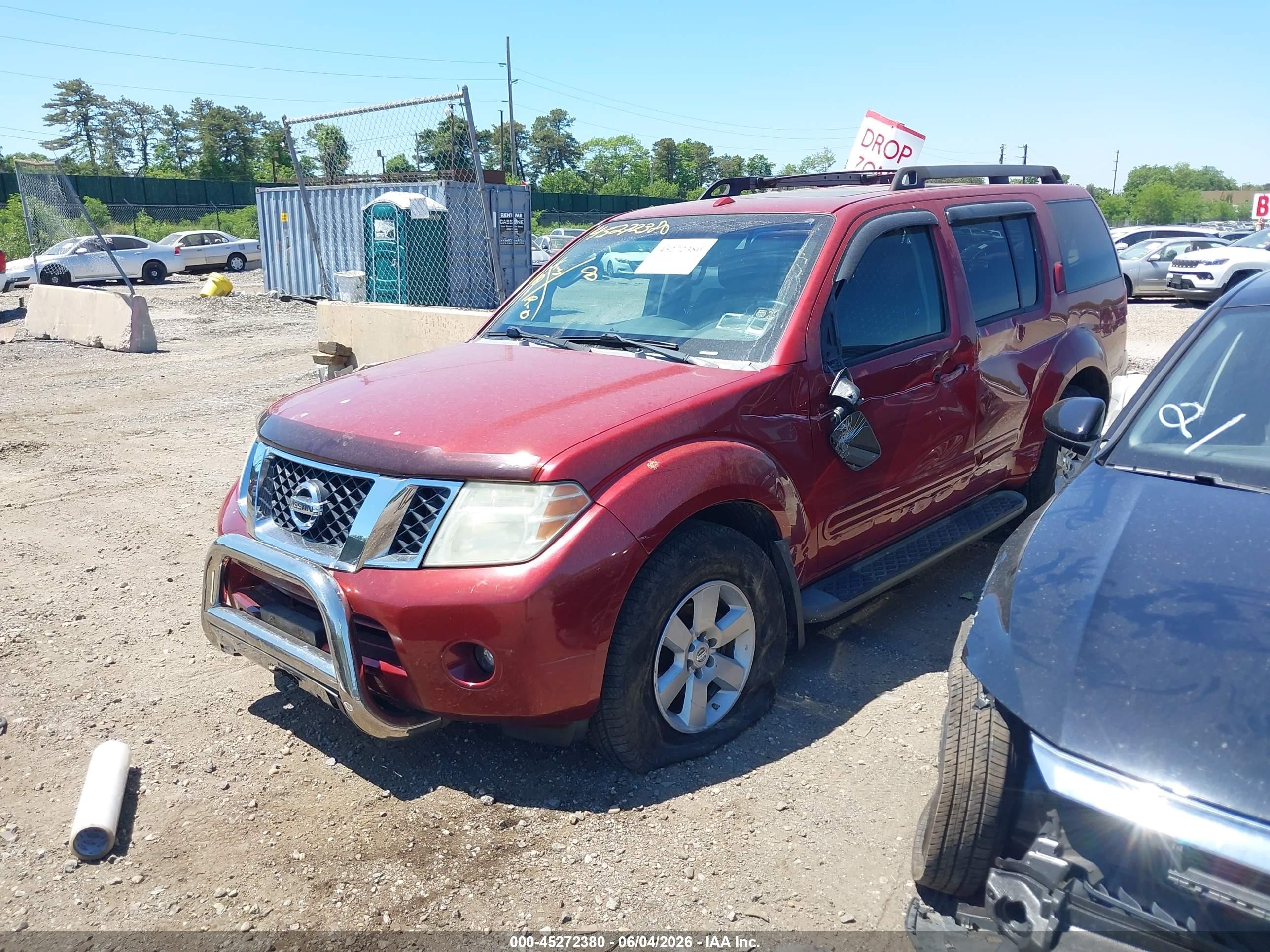 2008 Nissan Pathfinder Se Красный vin: 5N1AR18B58C653113