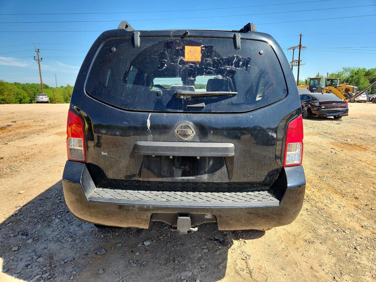 2008 Nissan Pathfinder S Black vin: 5N1AR18B58C658134
