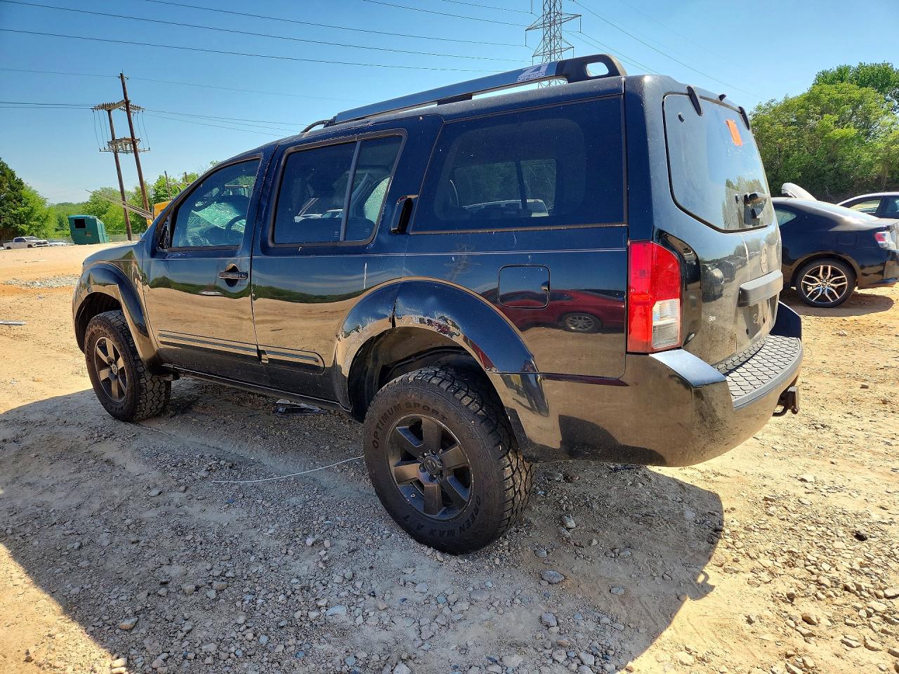 2008 Nissan Pathfinder S Black vin: 5N1AR18B58C658134