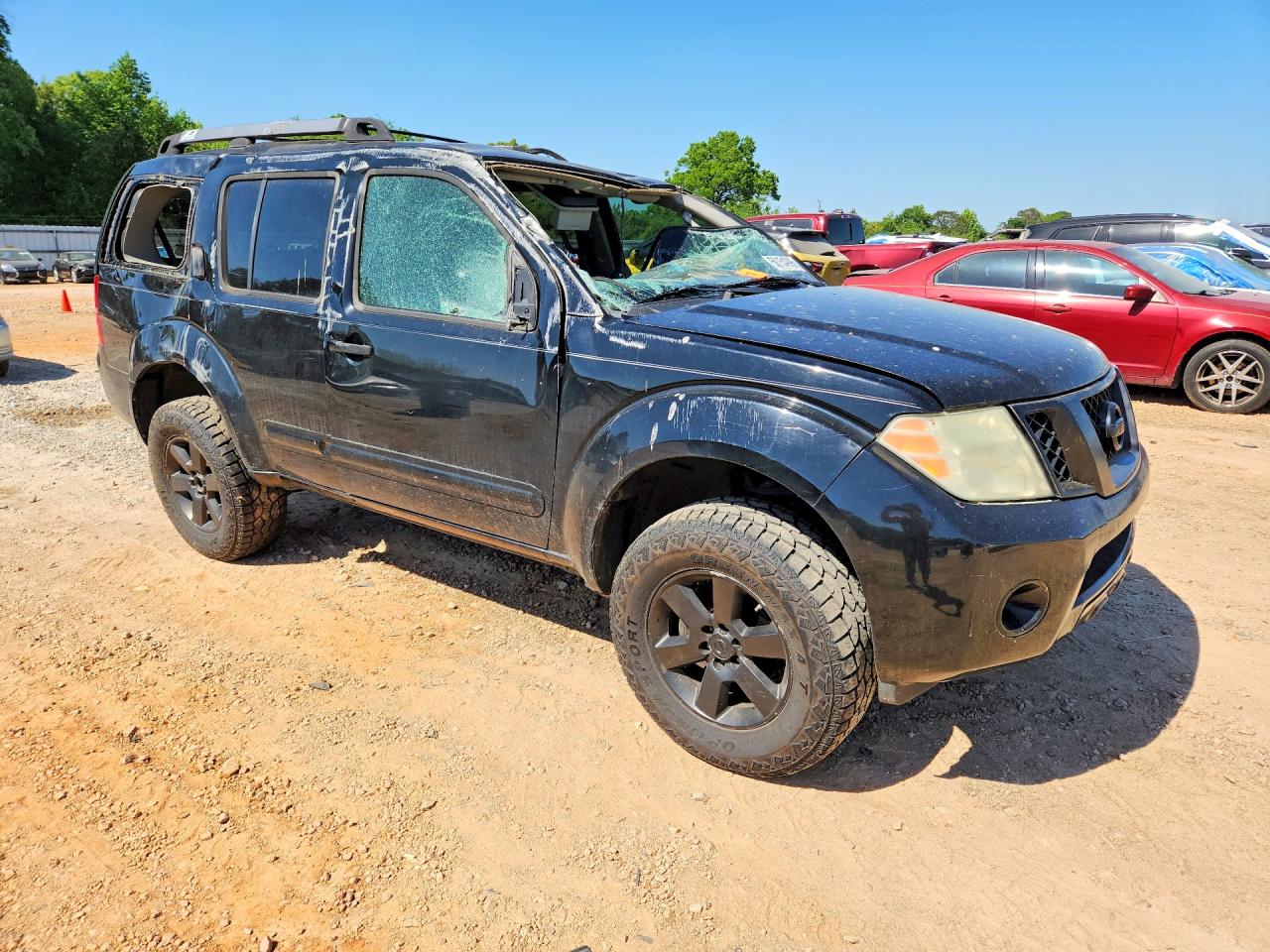 2008 Nissan Pathfinder S Black vin: 5N1AR18B58C658134