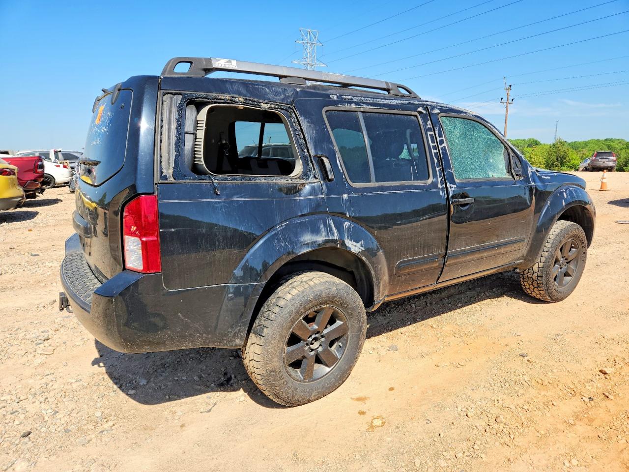 2008 Nissan Pathfinder S Black vin: 5N1AR18B58C658134