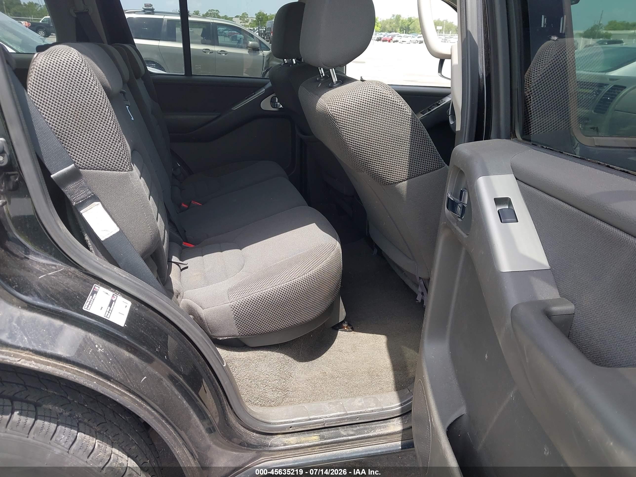 2009 Nissan Pathfinder S Черный vin: 5N1AR18B59C615155